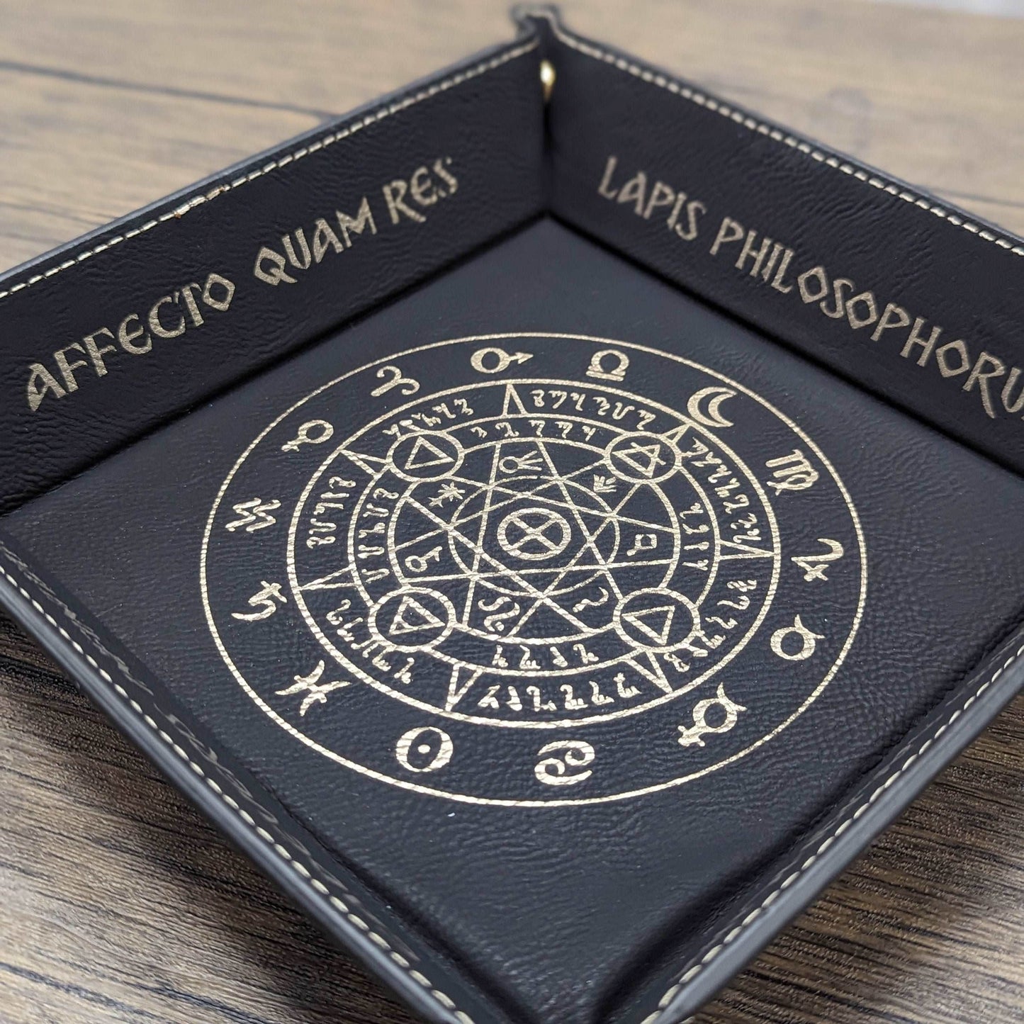 Alchemy Circle Dice Tray | Tabletop RPG Accessories - Hexwood Forge