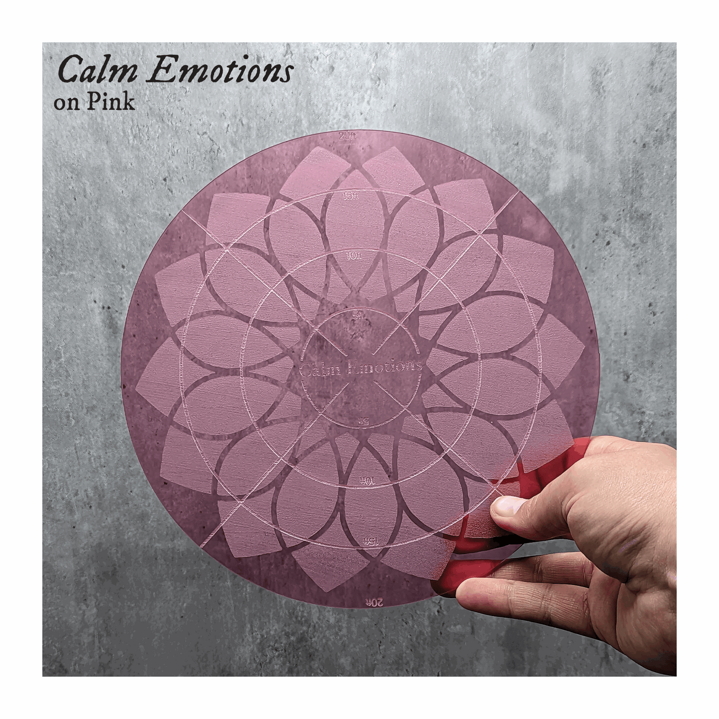 Calm Emotions Area of Effect Spell Template | Compatible with Dungeons & Dragons 5e