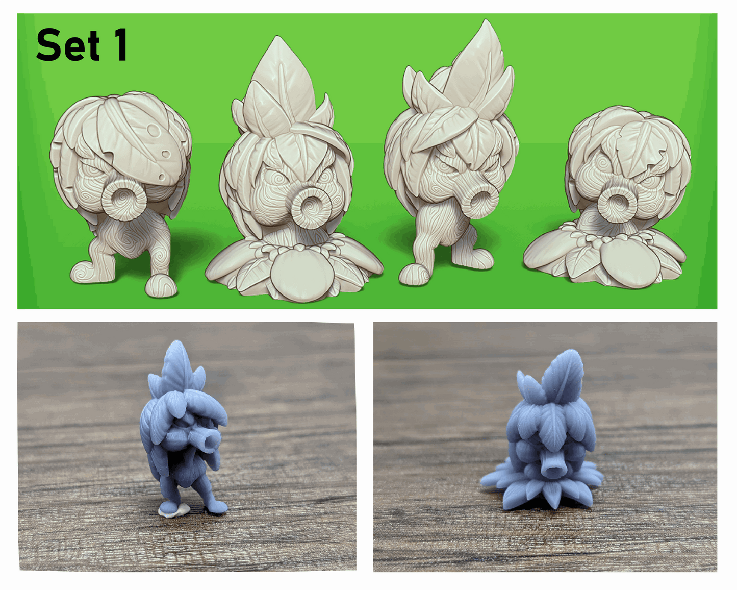 Deku Scrubs (sets of 2 and 4) - Legend of Zelda: Ocarina of Time | Zelda Tabletop Miniature - Hexwood Forge