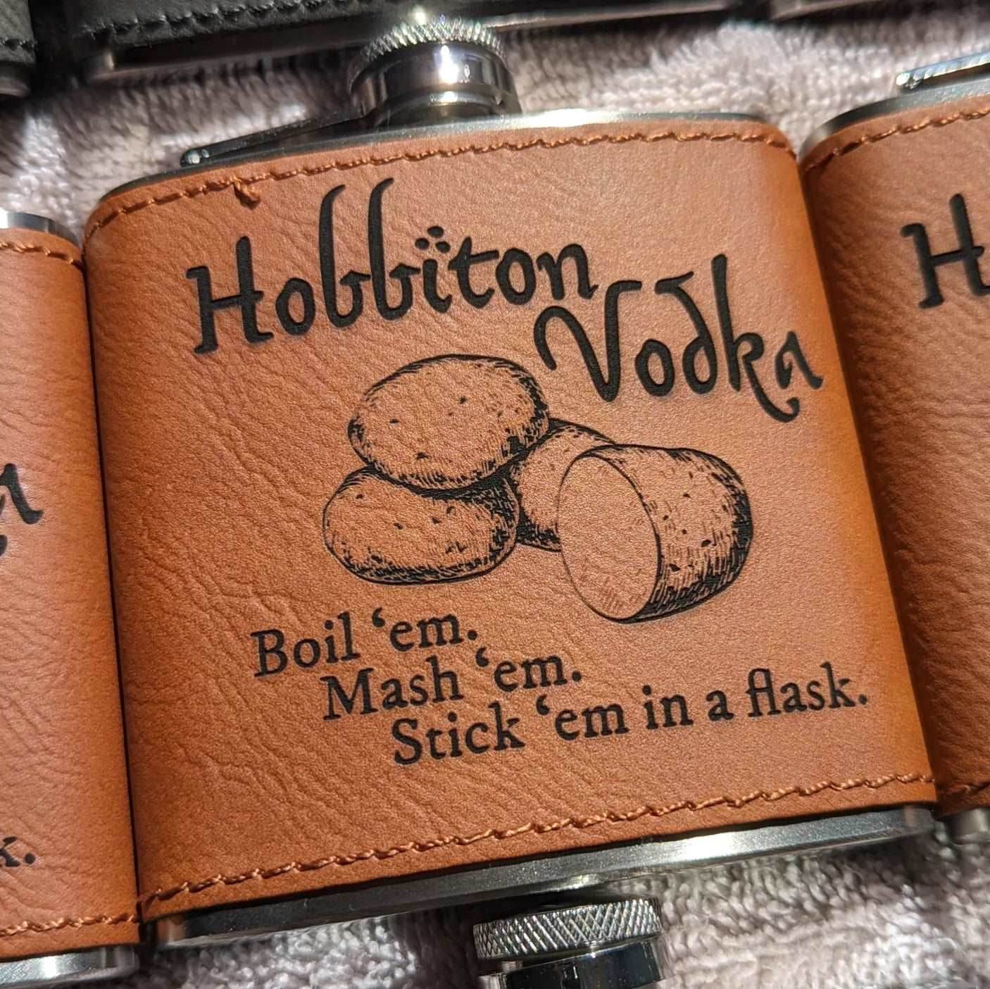 Hobbiton Vodka - Lord of the Rings | Nerdy Flasks - Hexwood Forge