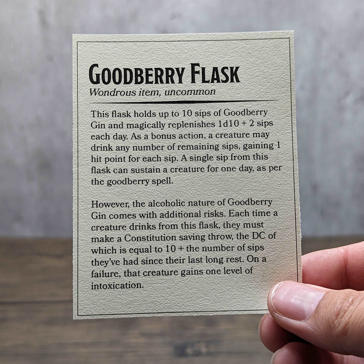 Goodberry Gin - D&D Accessories | Nerdy Flasks - Hexwood Forge