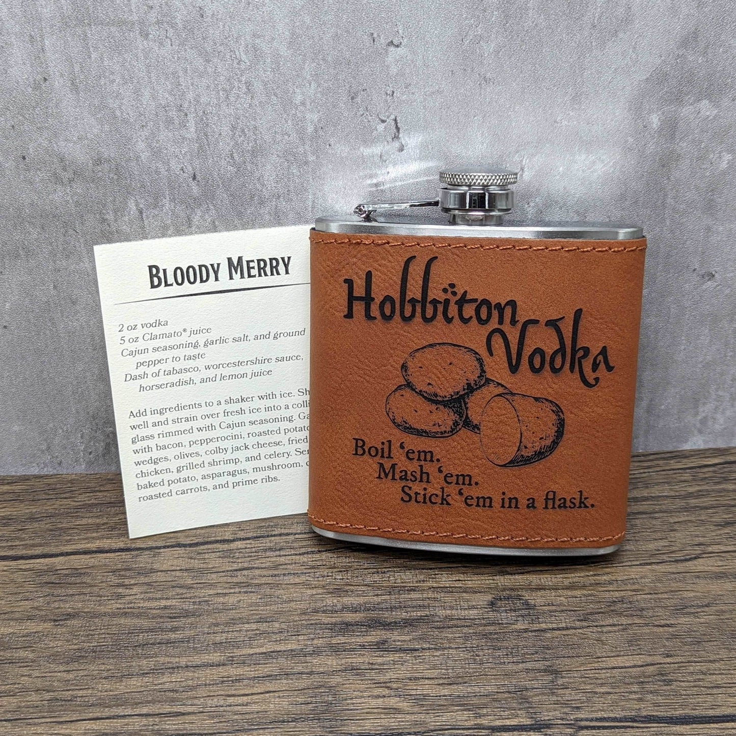 Hobbiton Vodka - Lord of the Rings | Nerdy Flasks - Hexwood Forge
