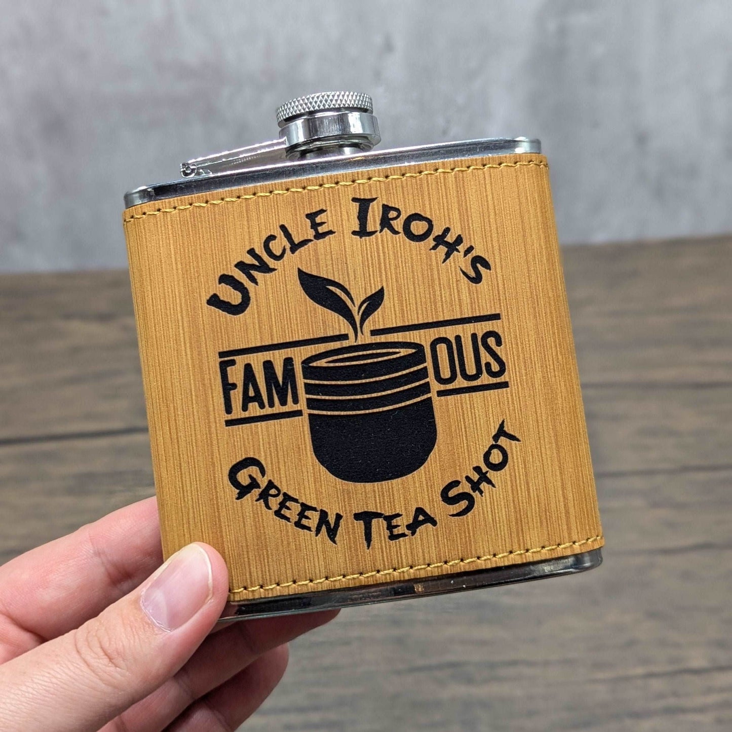 Iroh's Green Tea Shot - Avatar the Last Airbender | Nerdy Flasks - Hexwood Forge