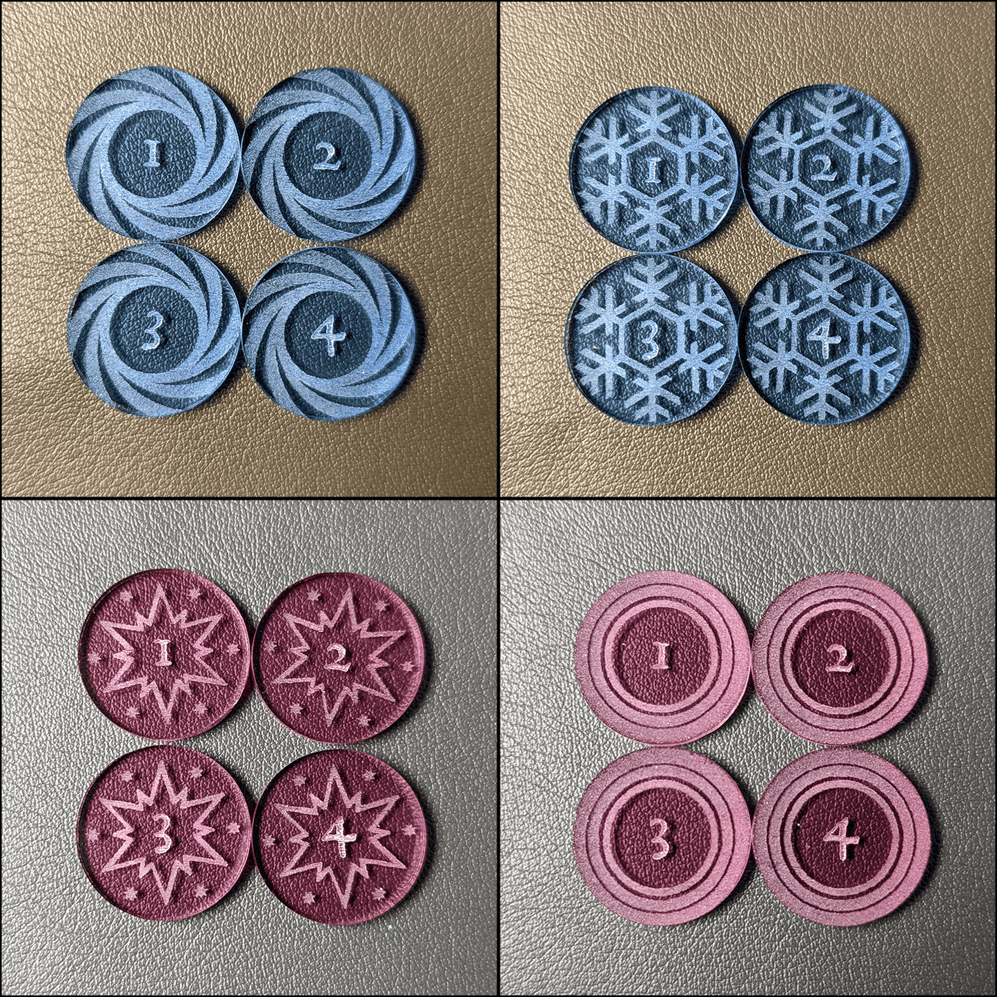Battle Tokens / Combat Markers (72 piece set) | Tabletop RPG Accessories - Hexwood Forge