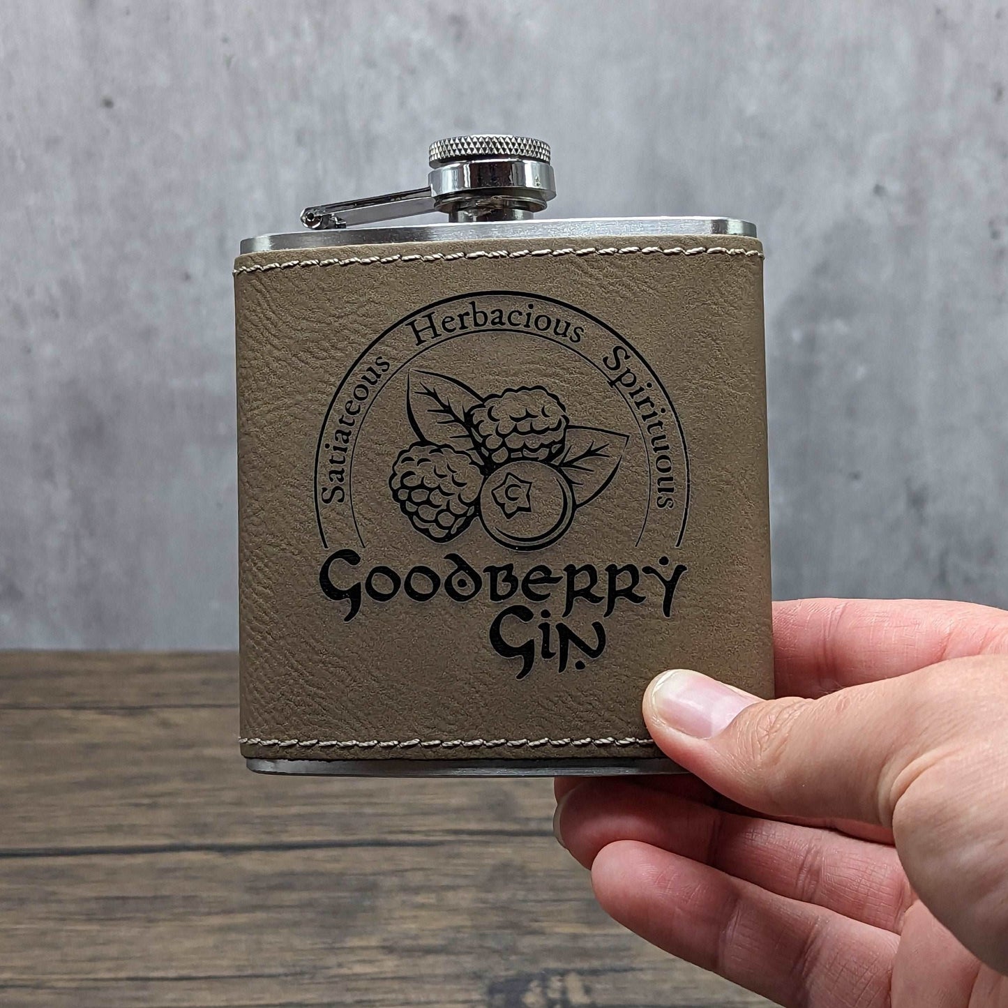 Goodberry Gin - D&D Accessories | Nerdy Flasks - Hexwood Forge