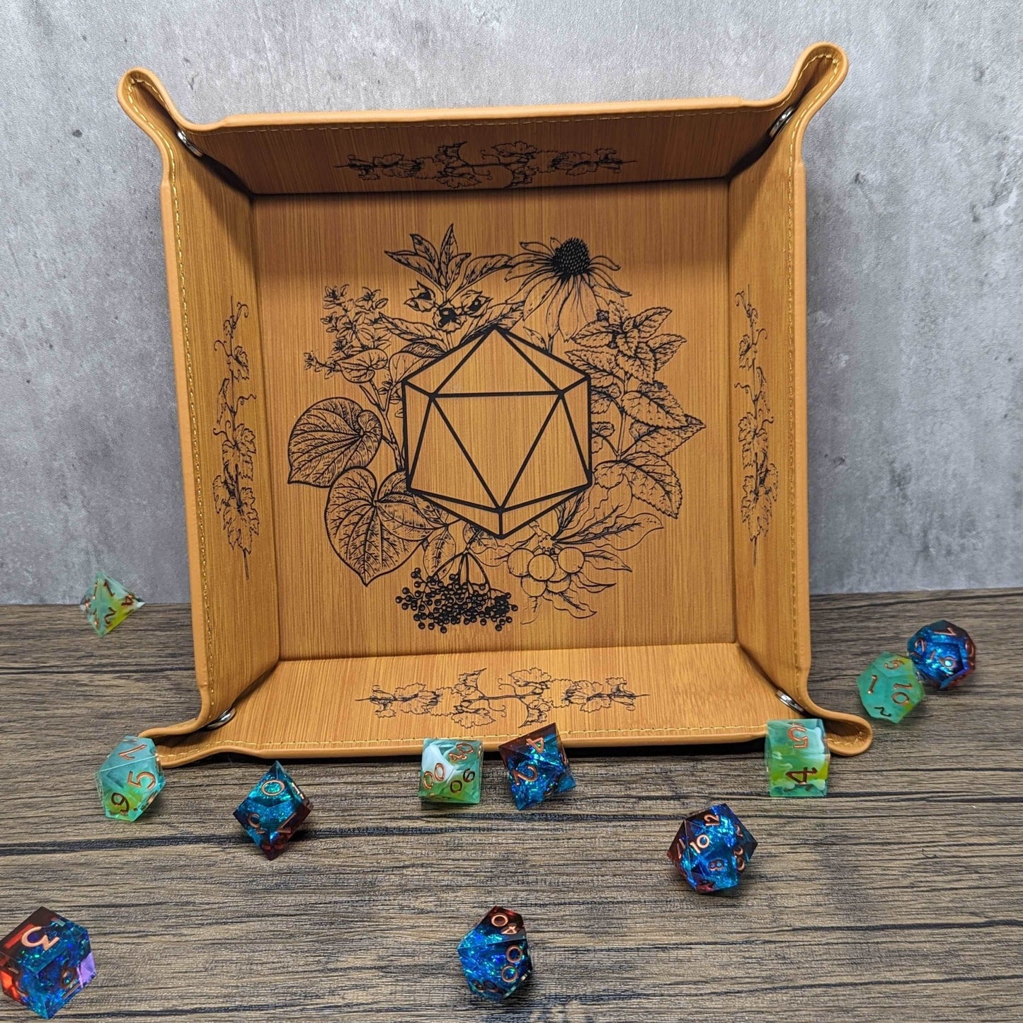Garden Dice Tray | Tabletop RPG Accessories - Hexwood Forge