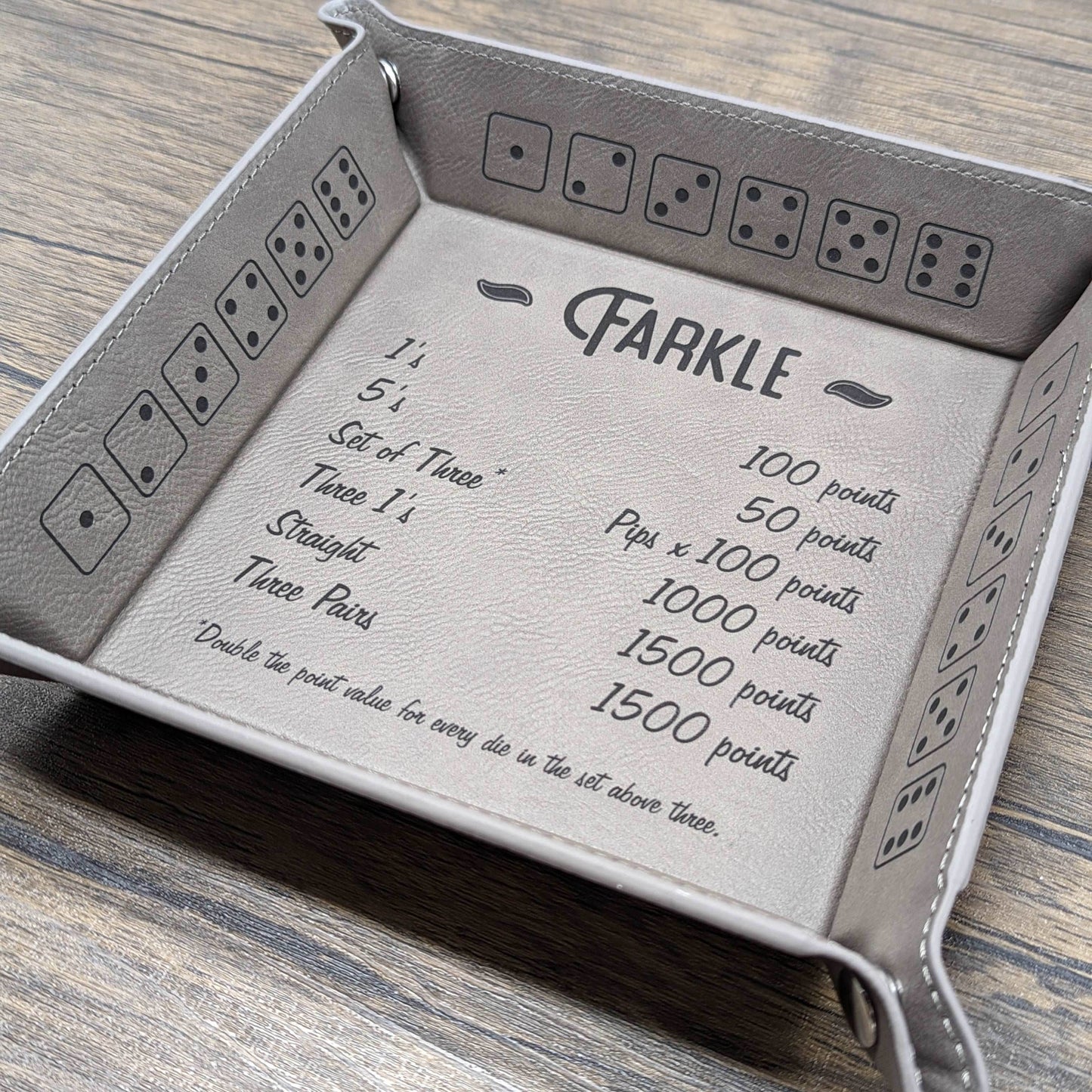 Farkle Dice Tray | Tabletop RPG Accessories - Hexwood Forge