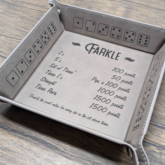 Farkle Dice Tray | Tabletop RPG Accessories - Hexwood Forge