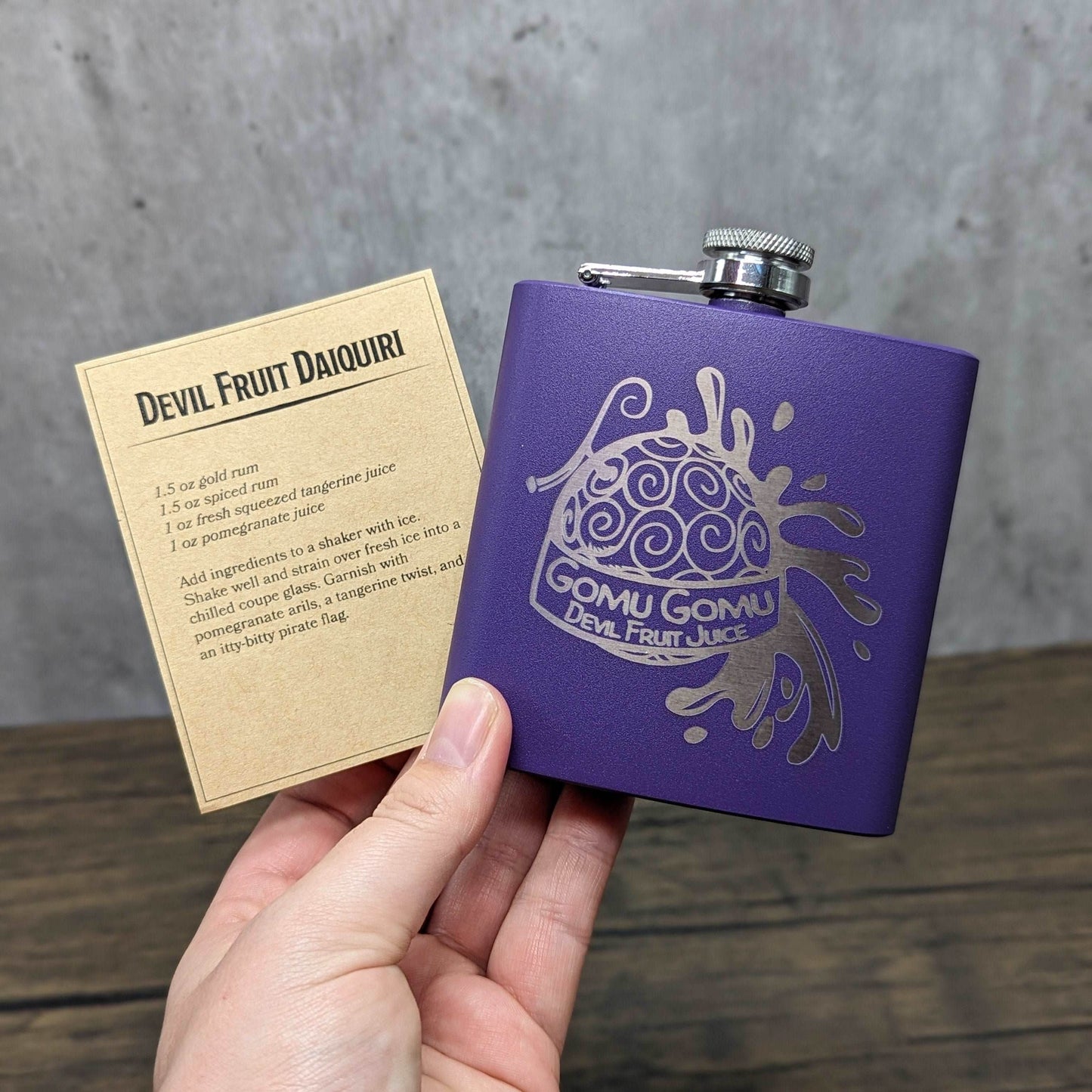 Gomu Gomu - One Piece | Nerdy Flasks - Hexwood Forge