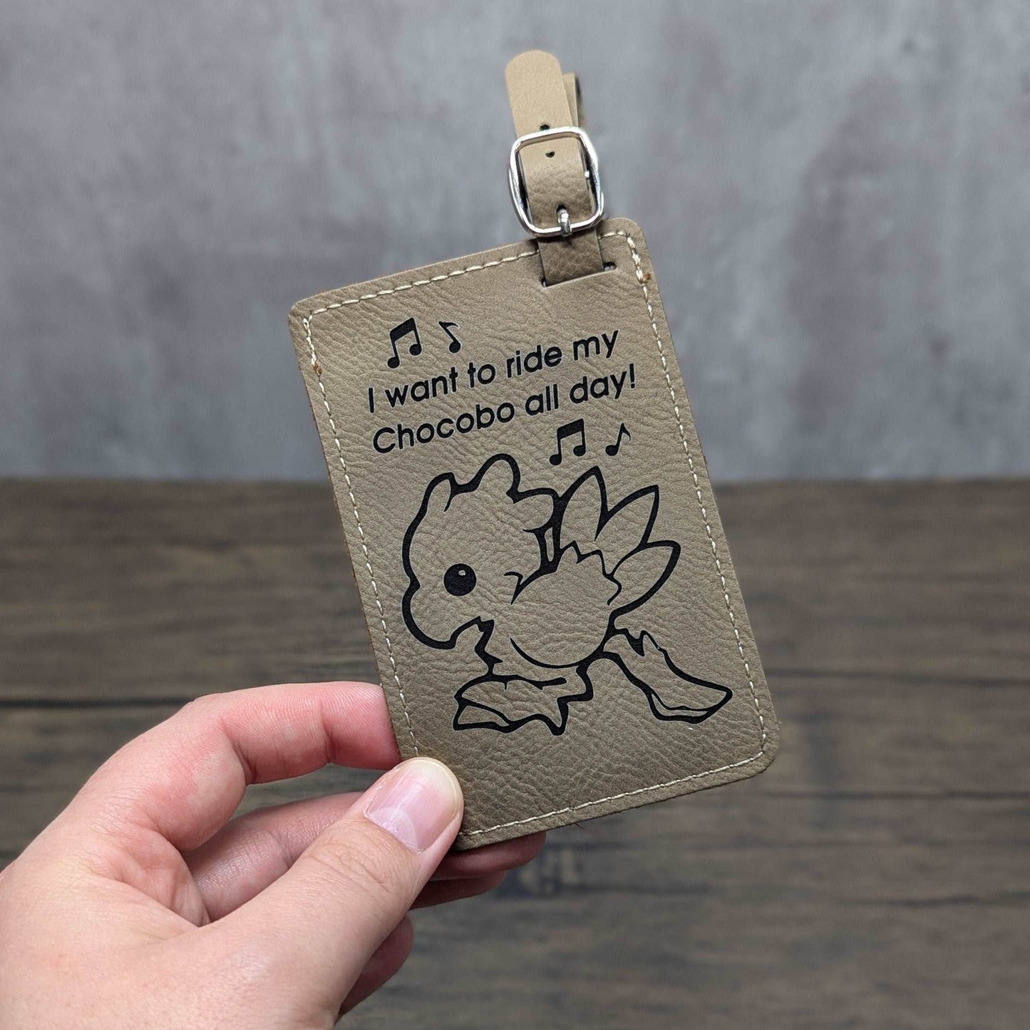 Final Fantasy Chocobo | Nerdy Luggage Tags - Hexwood Forge