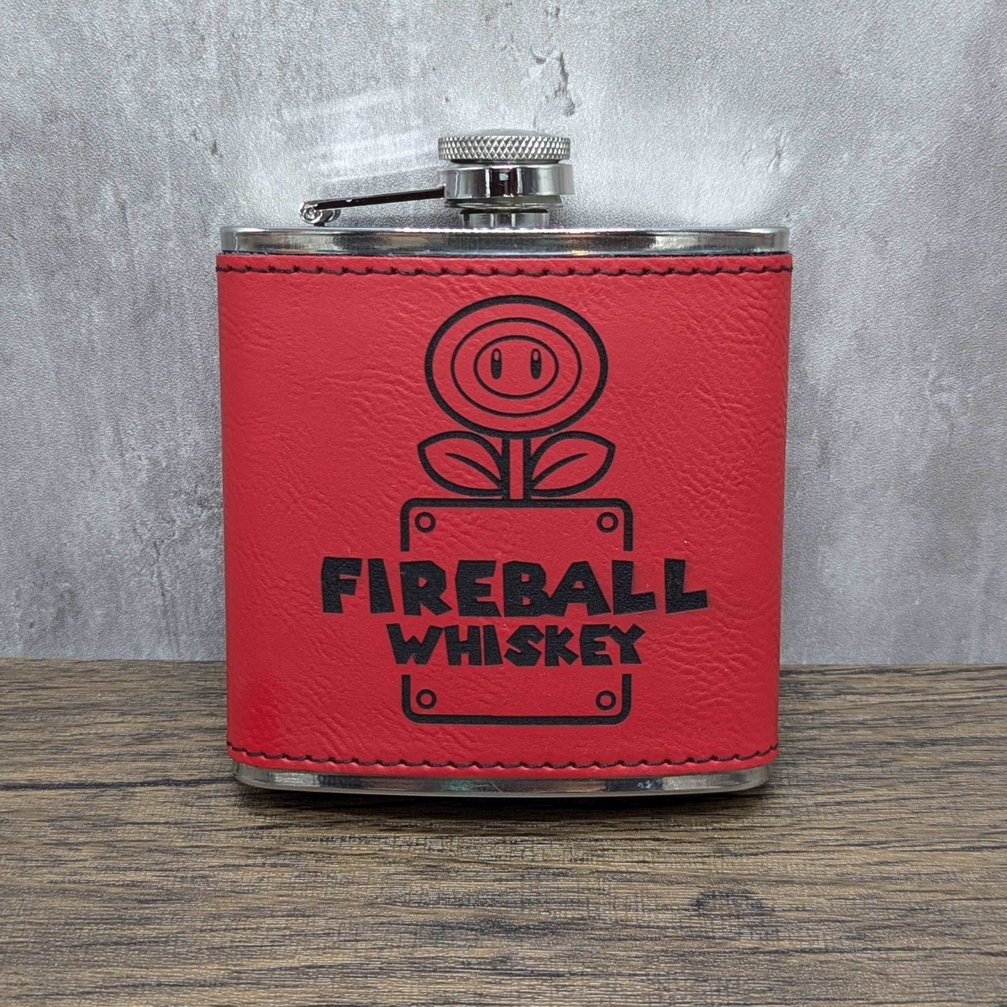 Fireball Whiskey - Super Mario Bros. | Nerdy Flasks - Hexwood Forge