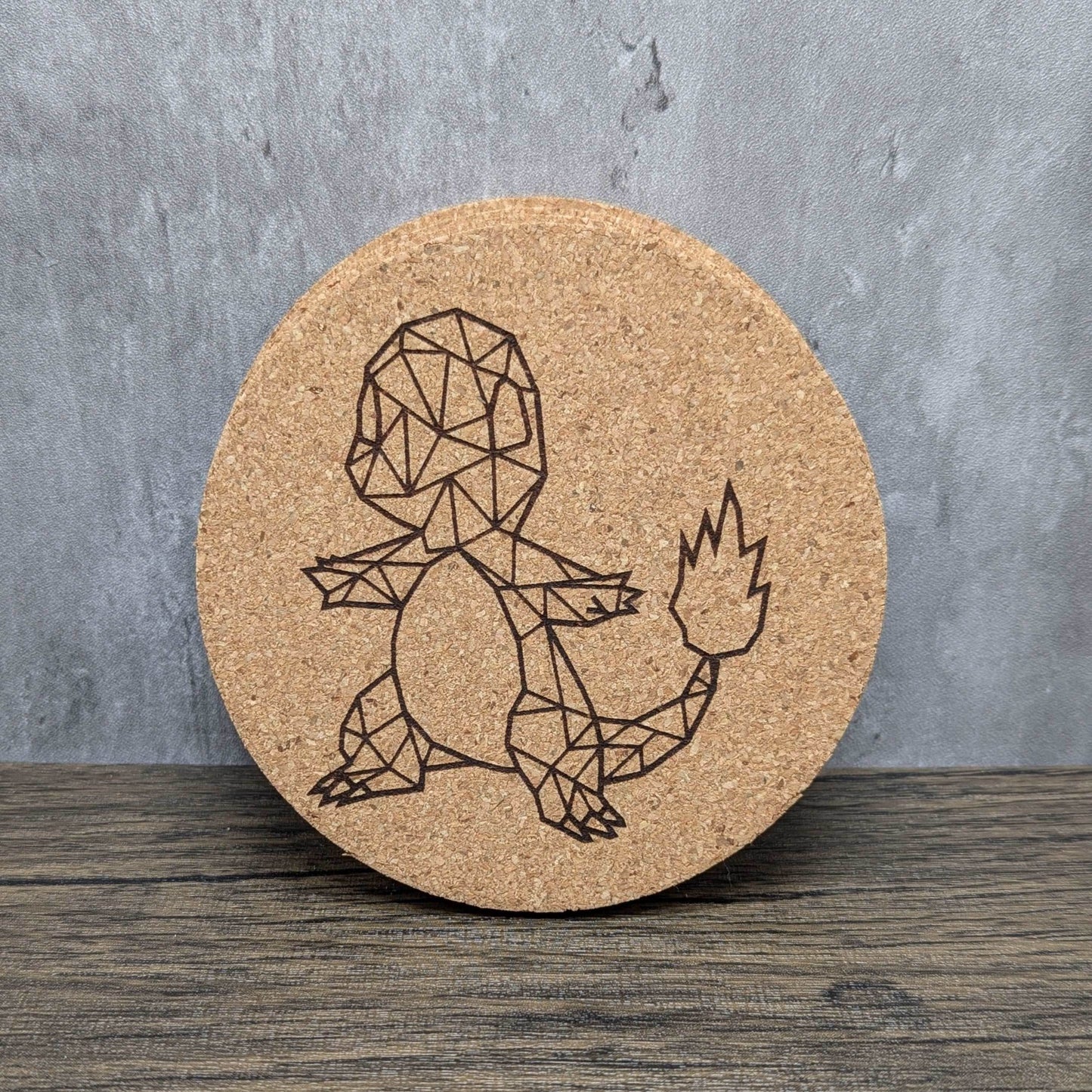 Geometric Pokémon Cork Coasters (set of 4) | Nerdy Coasters - Hexwood Forge