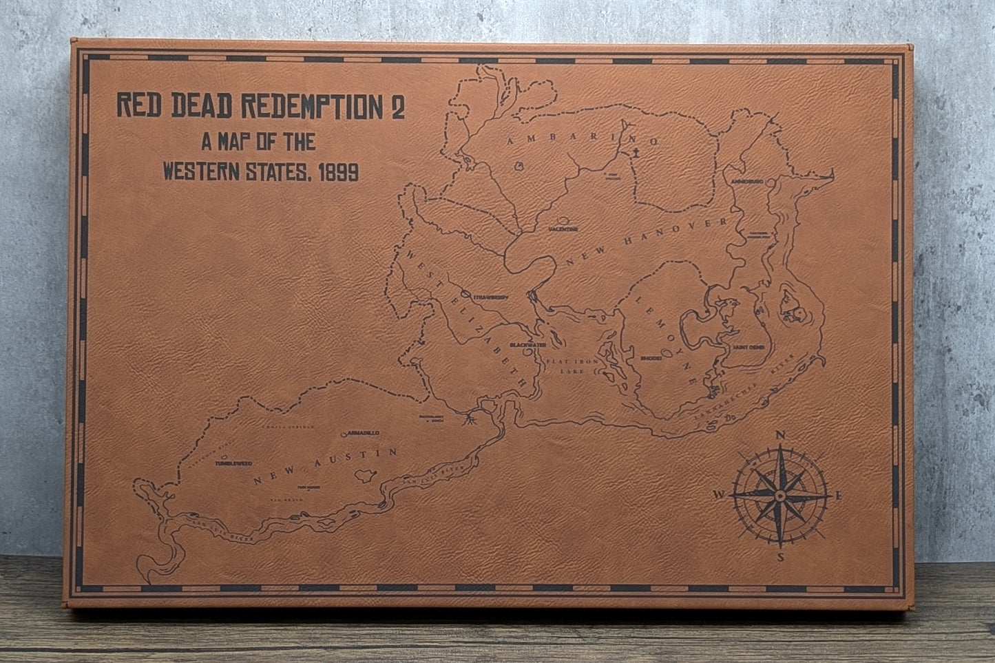 Red Dead Redemption 2 Fantasy Map Art Photo 2