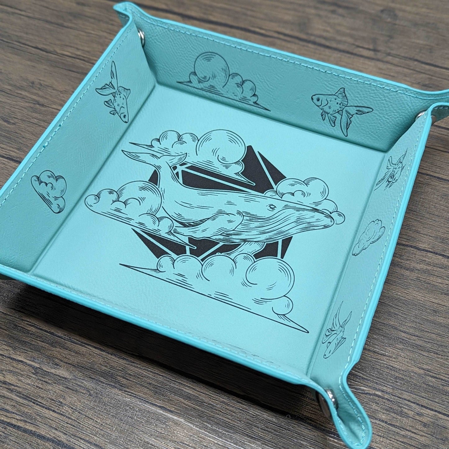 Sky Whale Dice Tray | Tabletop RPG Accessories - Hexwood Forge