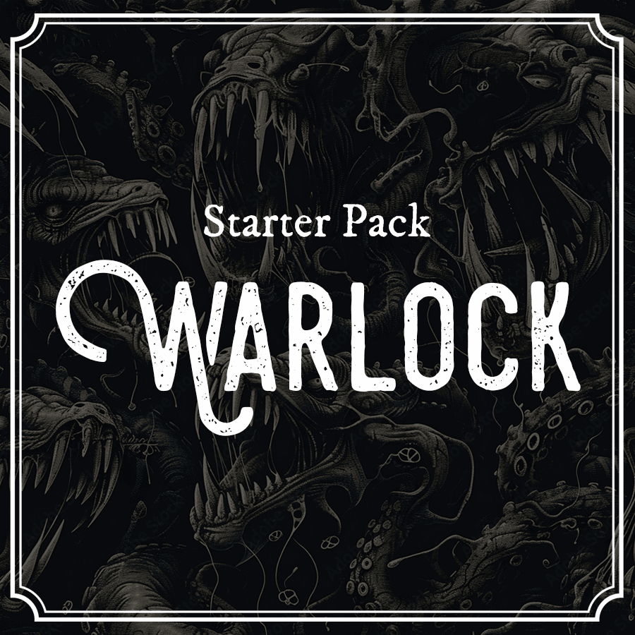 Warlock Spell Template Starter Pack | Dungeons & Dragons Accessories - Hexwood Forge