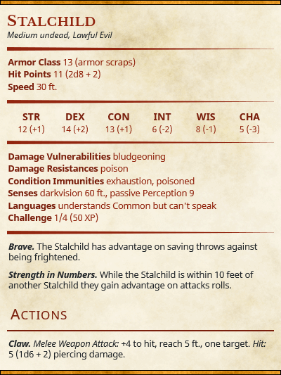 statblock for D&D 5e Captain Keeta and Stalchildren/Stalfos (set of 5) - Legend of Zelda: Majora's Mask | RPG Zelda Tabletop Miniature