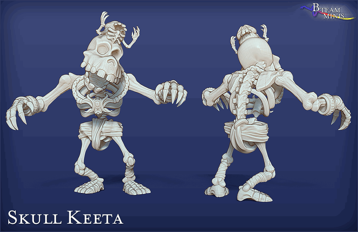 Captain Keeta and Stalchildren/Stalfos (set of 5) - Legend of Zelda: Majora's Mask | RPG Zelda Tabletop Miniature