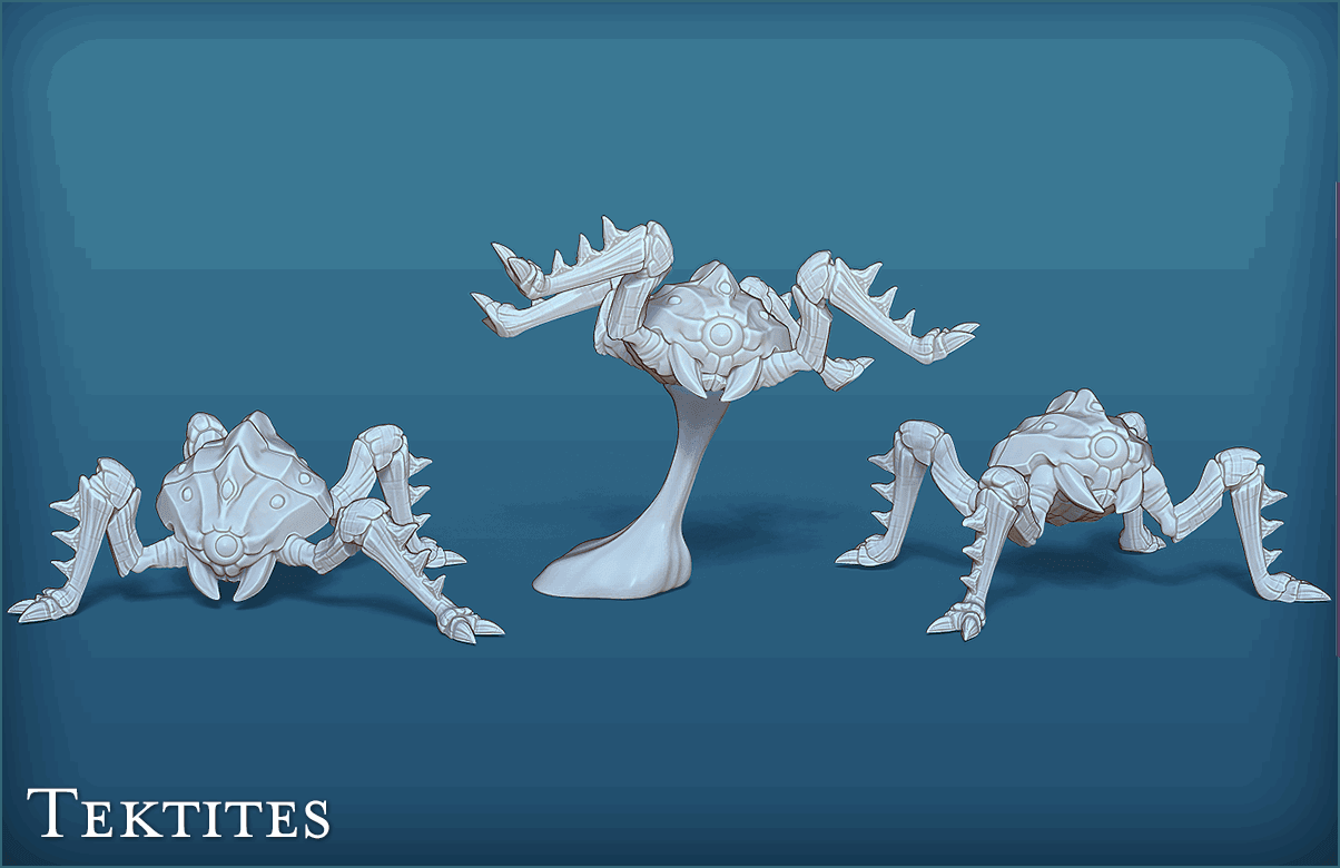 Tektite (set of 3) - Legend of Zelda: Ocarina of Time | Zelda Tabletop Miniature - Hexwood Forge