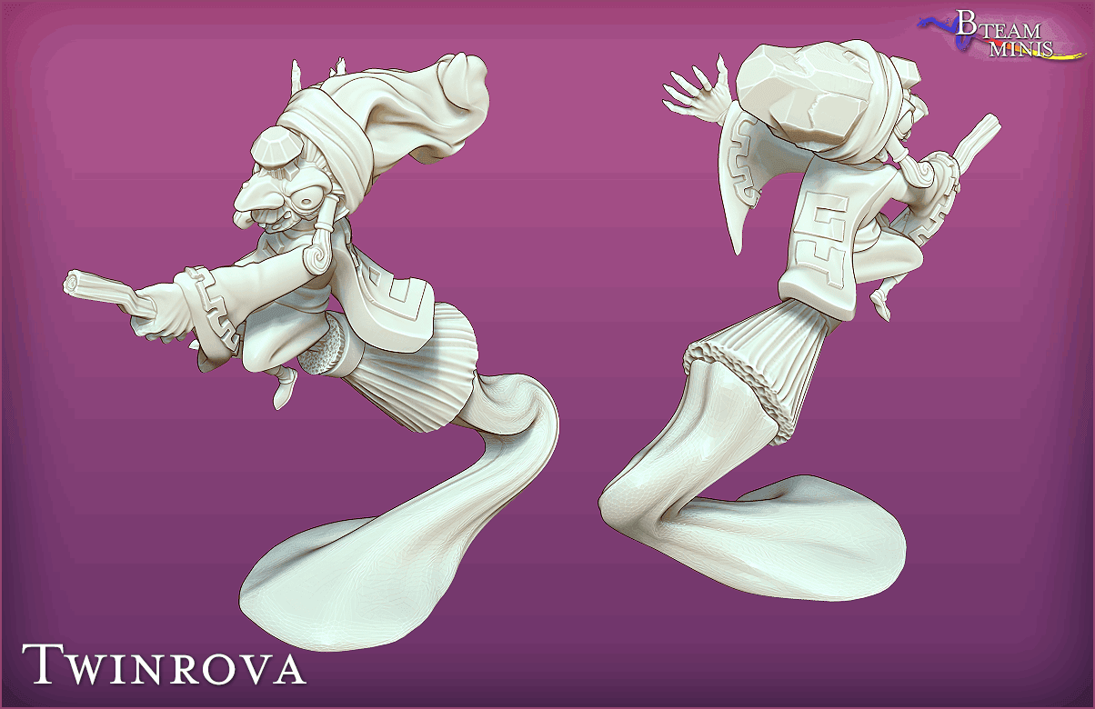 Twinrova (set of 2) - Legend of Zelda: Ocarina of Time | Zelda Tabletop Miniature - Hexwood Forge