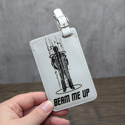 Beam Me Up - Star Trek | Nerdy Luggage Tags