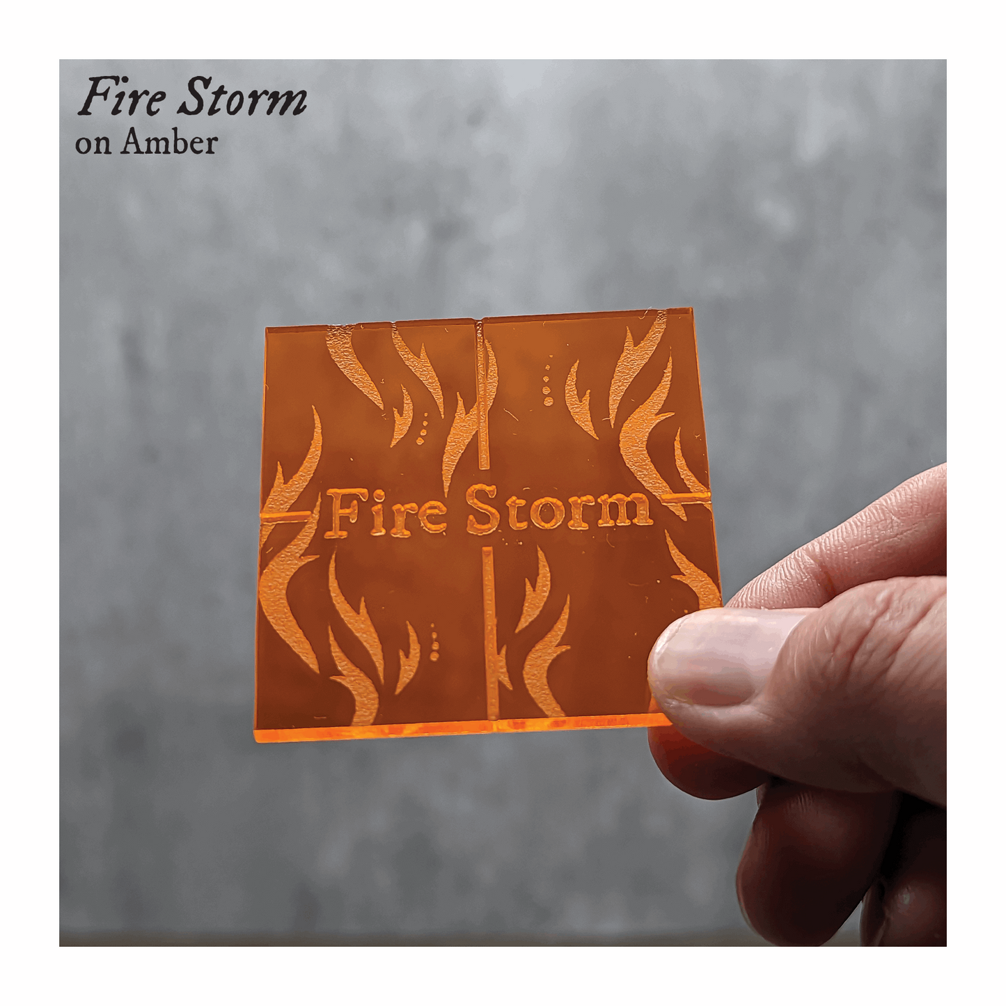 Fire Storm Area of Effect Spell Template | Compatible with Dungeons & Dragons 5e 