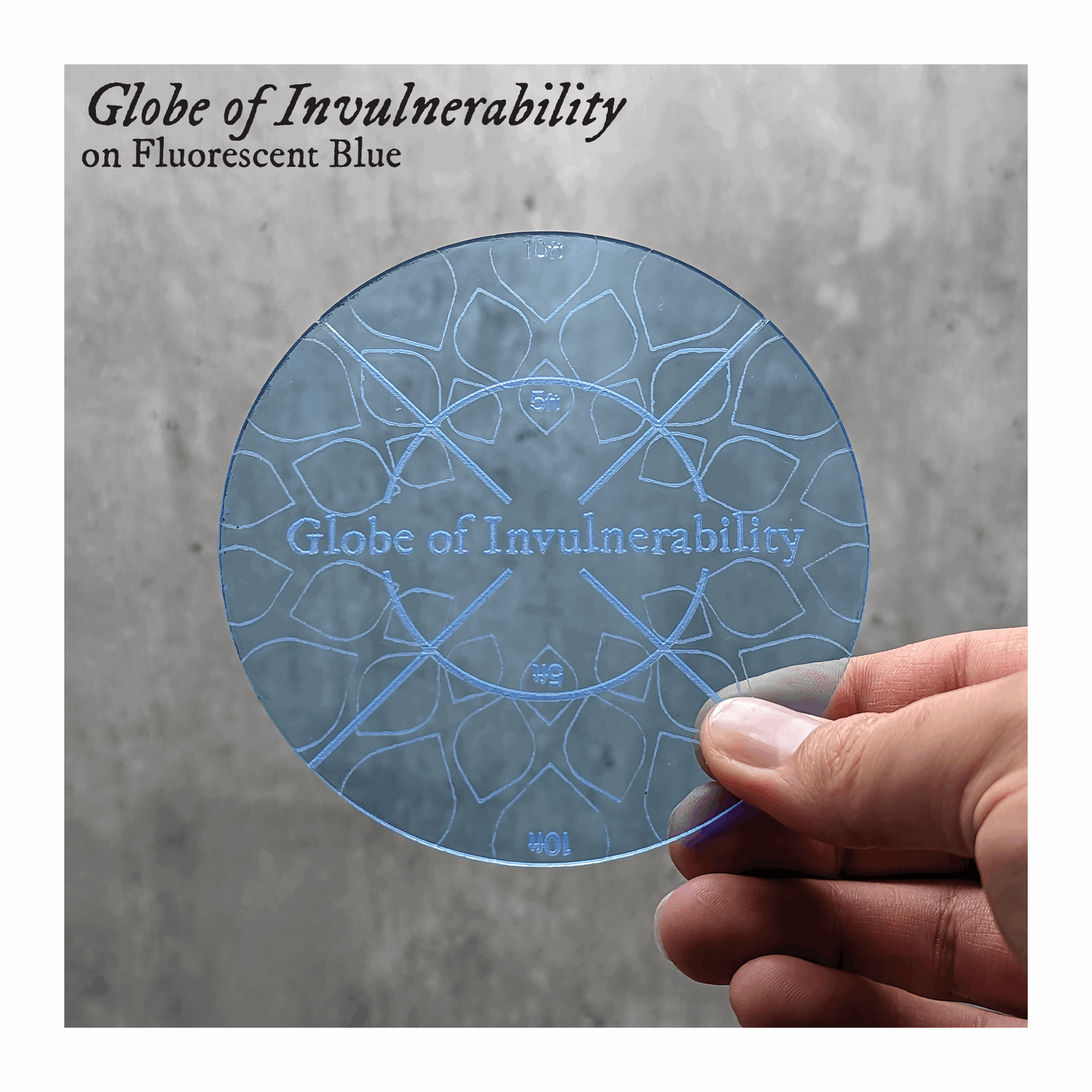 Globe of Invulnerability Area of Effect Spell Template | Compatible with Dungeons & Dragons 5e 