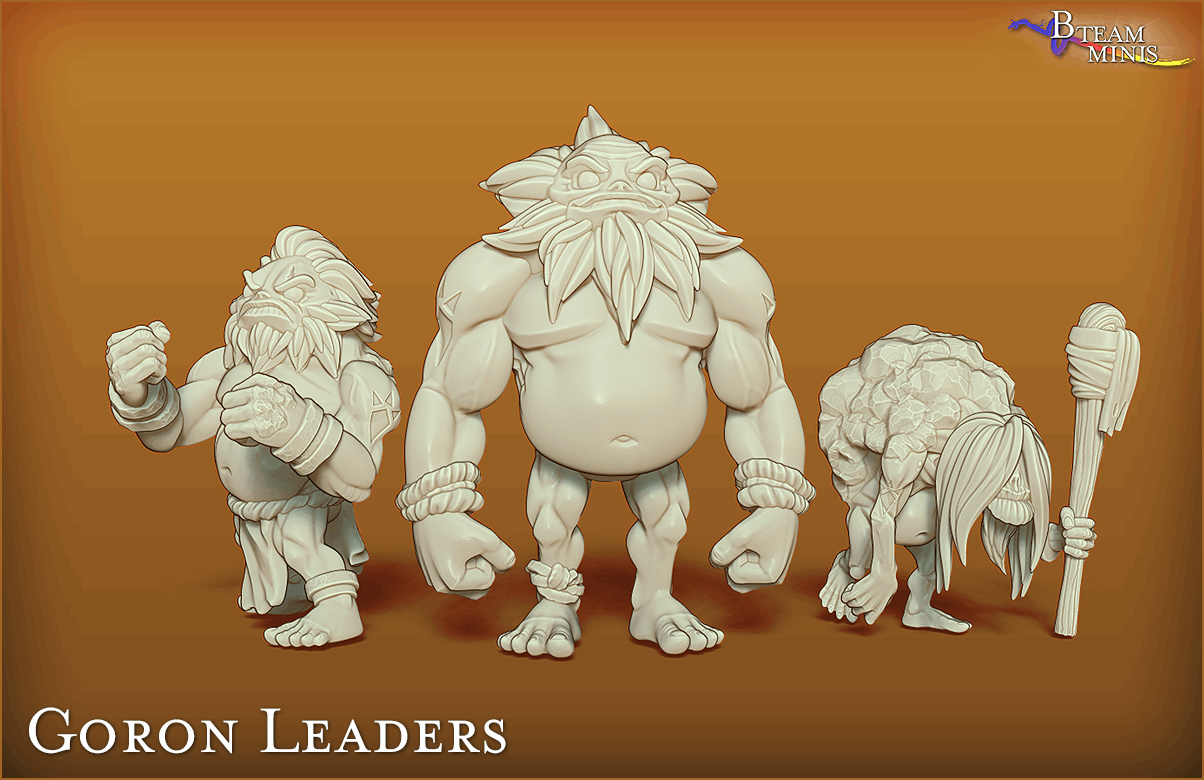 Gorons (multiple sets) - Legend of Zelda | RPG Zelda Tabletop Miniature