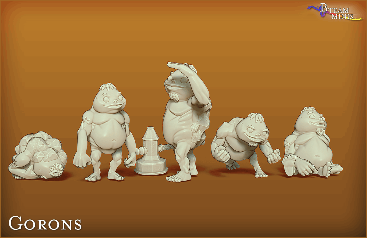 Gorons (multiple sets) - Legend of Zelda | RPG Zelda Tabletop Miniature