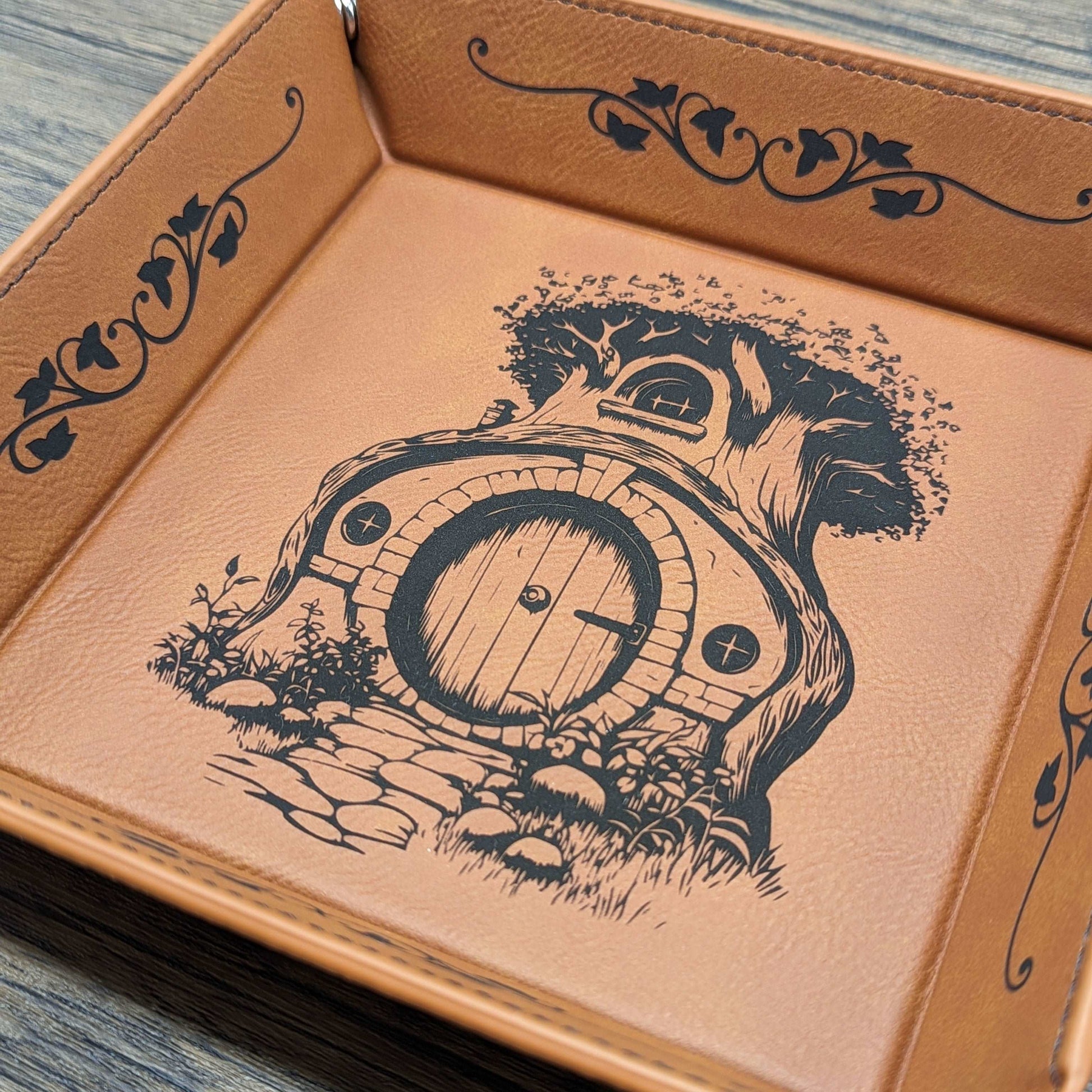 Hobbit Hole Dice Tray | Tabletop RPG Accessories - Hexwood Forge