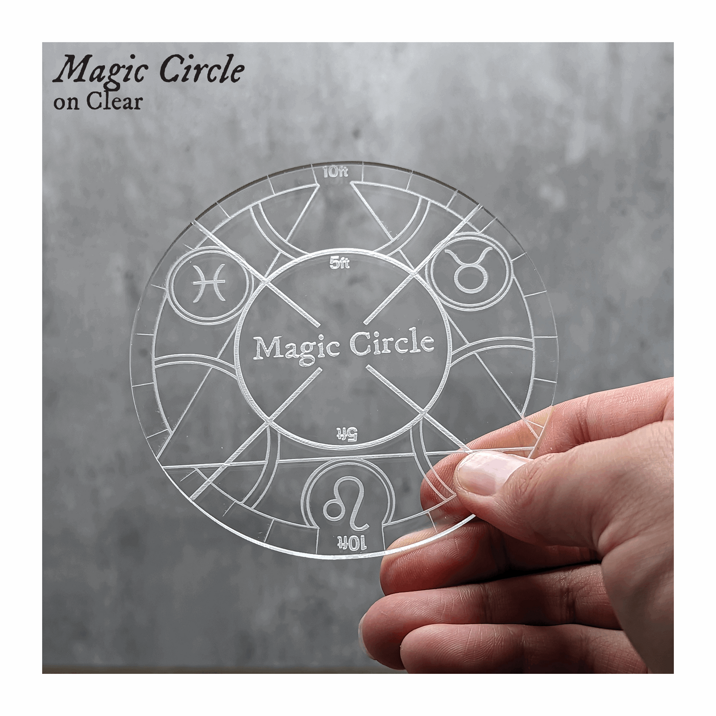 Magic Circle Area of Effect Spell Template | Compatible with Dungeons & Dragons 5e 