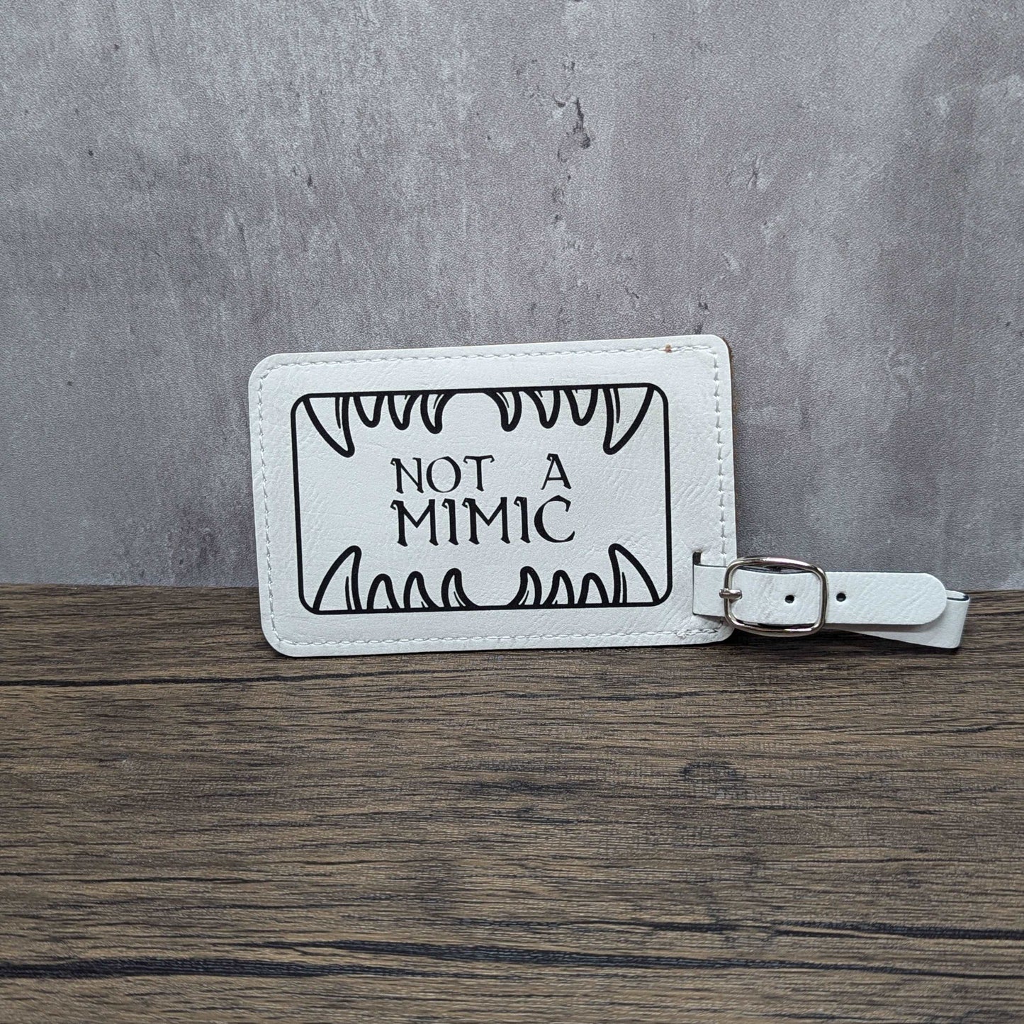 "Not a Mimic" | Nerdy Luggage Tags