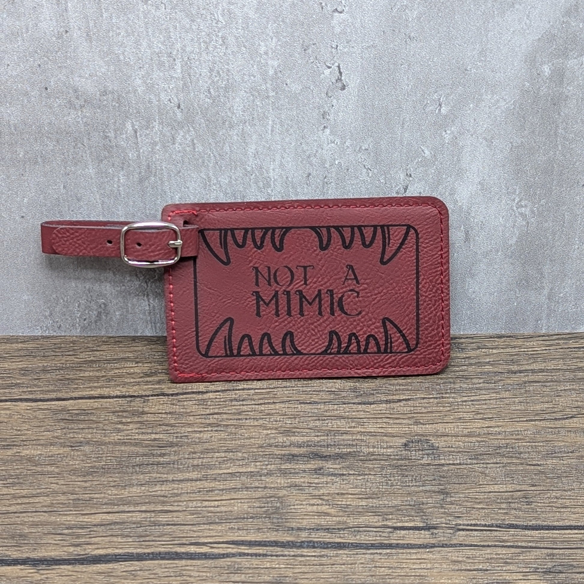 "Not a Mimic" | Nerdy Luggage Tags