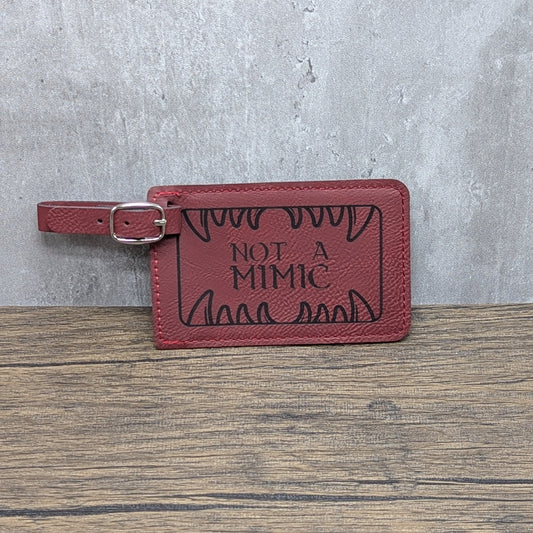 "Not a Mimic" | Nerdy Luggage Tags
