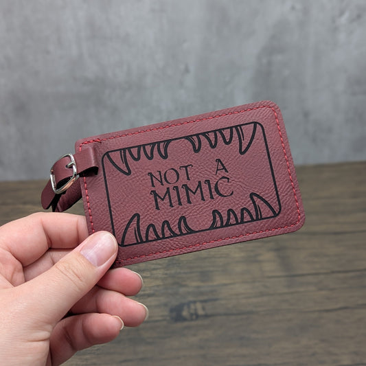 "Not a Mimic" - Dungeons & Dragons | Nerdy Luggage Tags