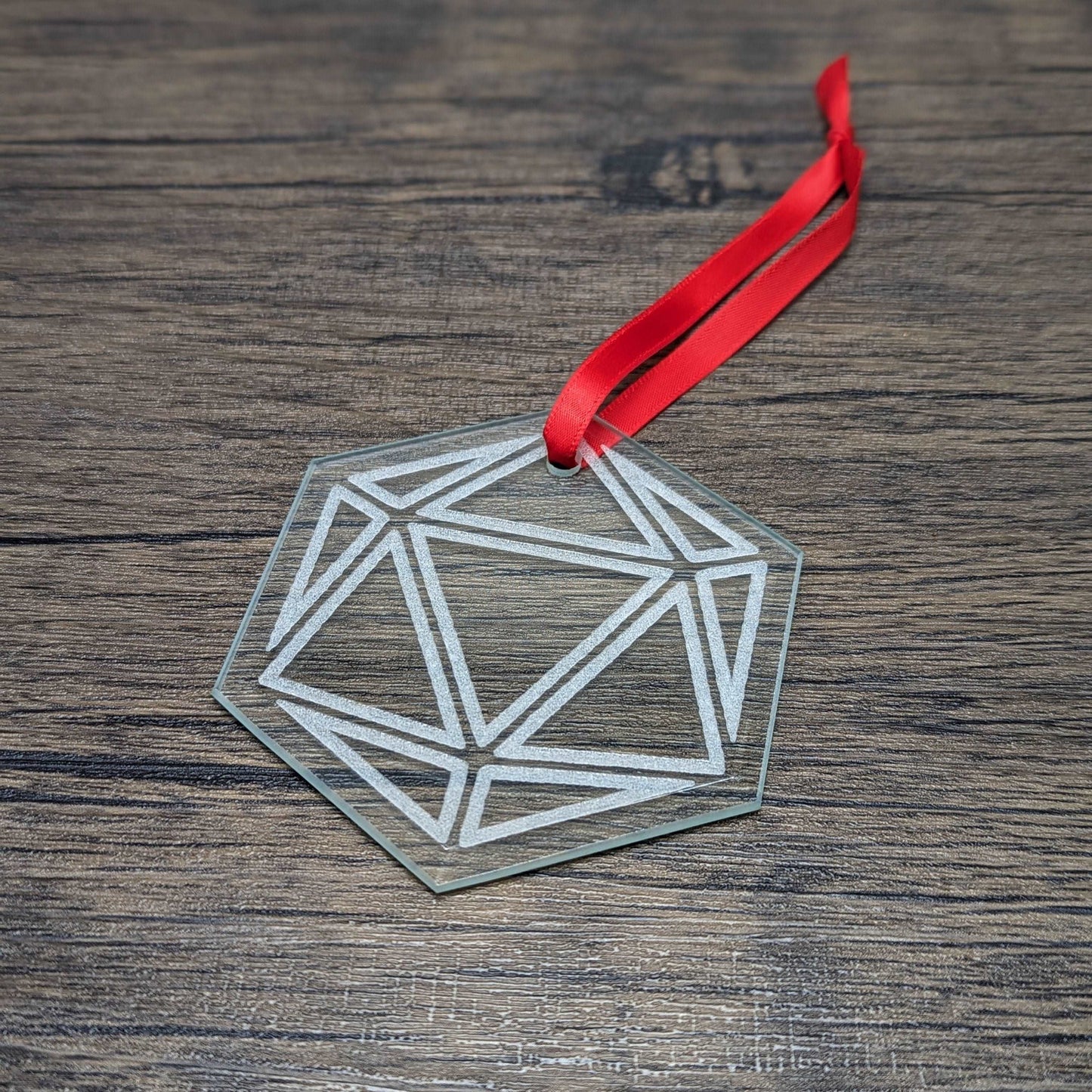 D20 Glass Ornament | Nerdy Christmas Ornaments