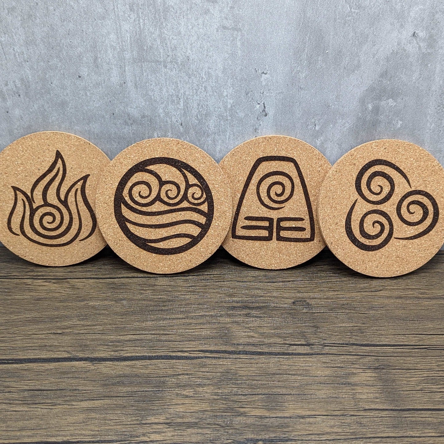 Avatar Nations Cork Coasters (set of 4)