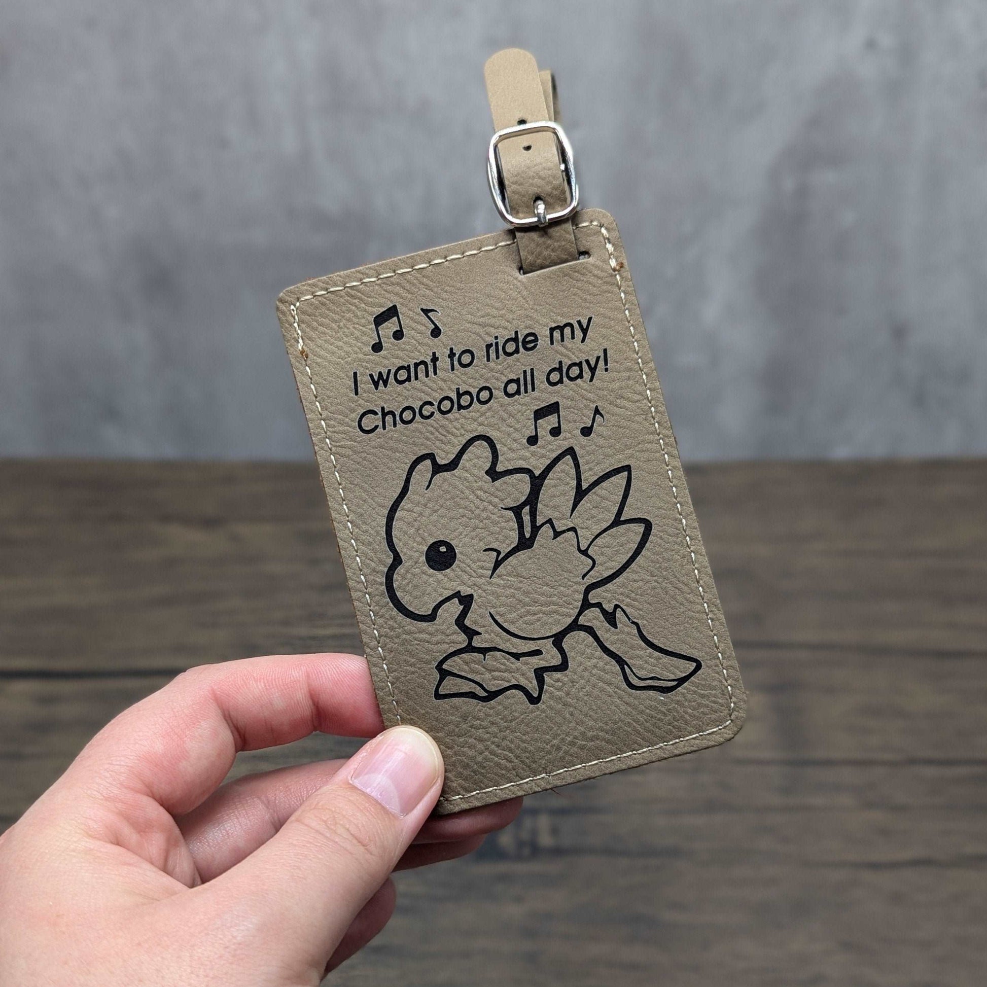 Front Final Fantasy Chocobo | Nerdy Luggage Tags