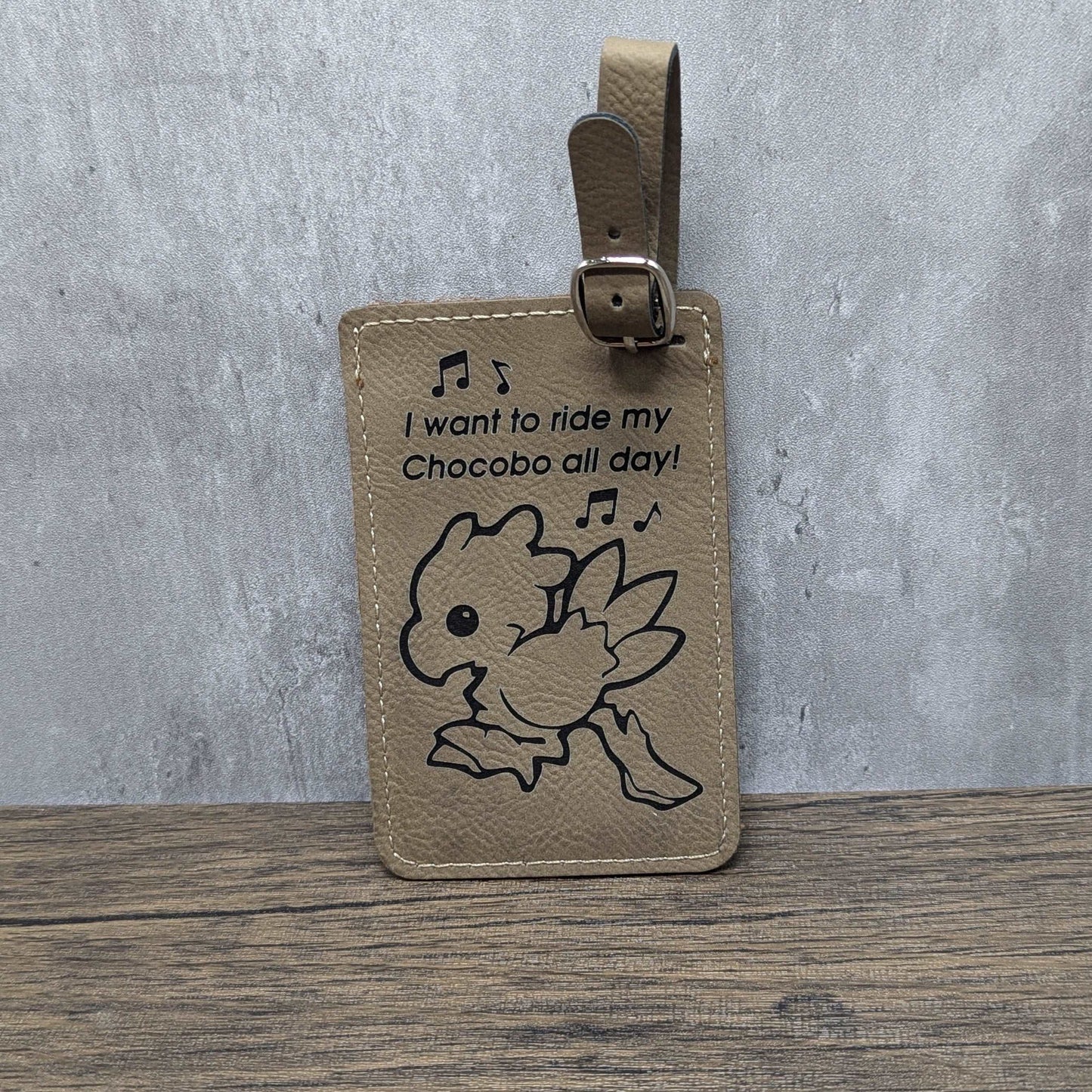 Front Final Fantasy Chocobo | Nerdy Luggage Tags