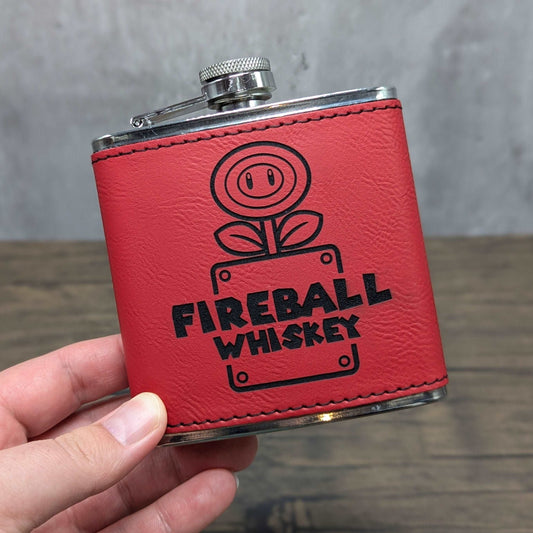 Fireball Whiskey - Super Mario Bros. | Nerdy Flasks