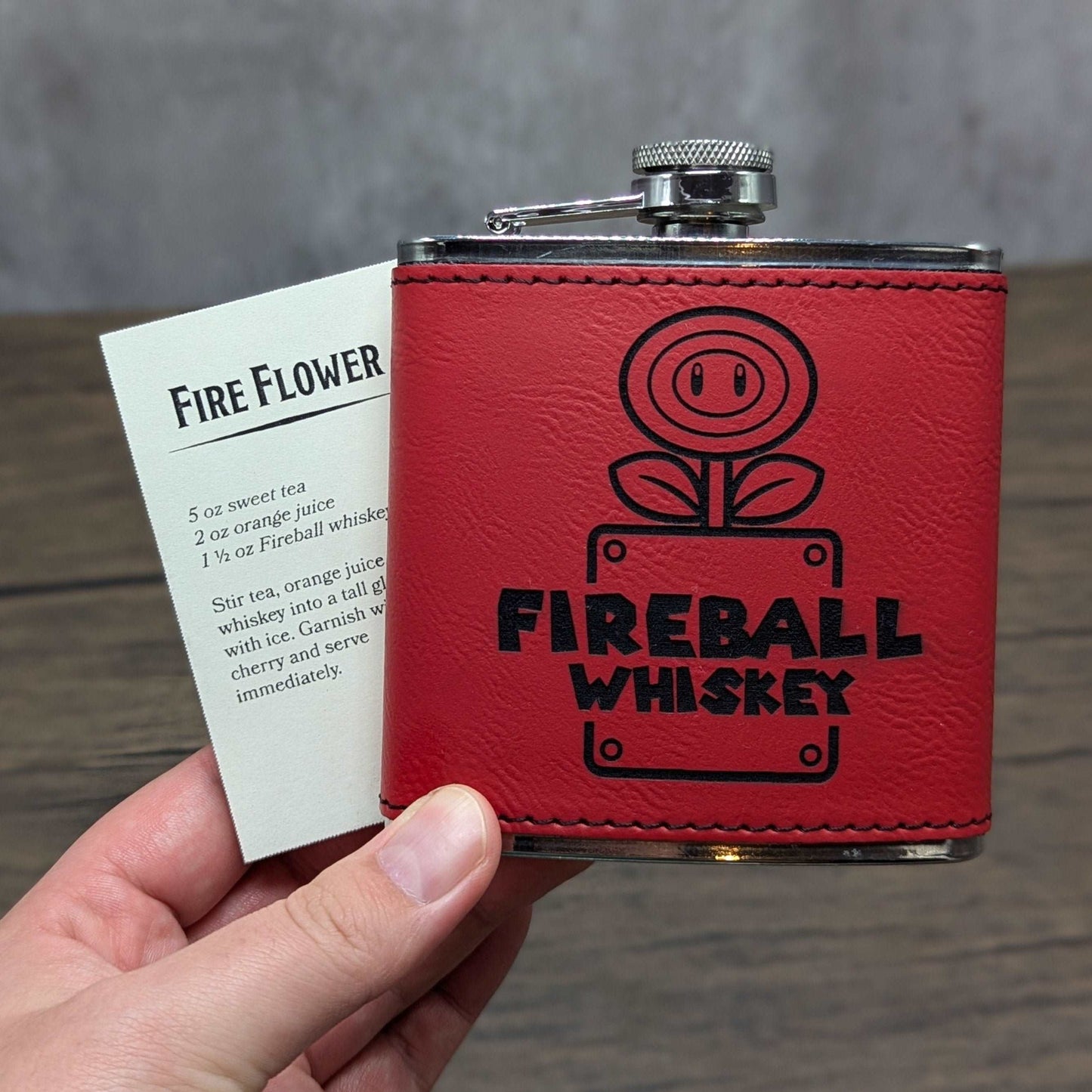 Fireball Whiskey - Super Mario Bros. | Nerdy Flasks