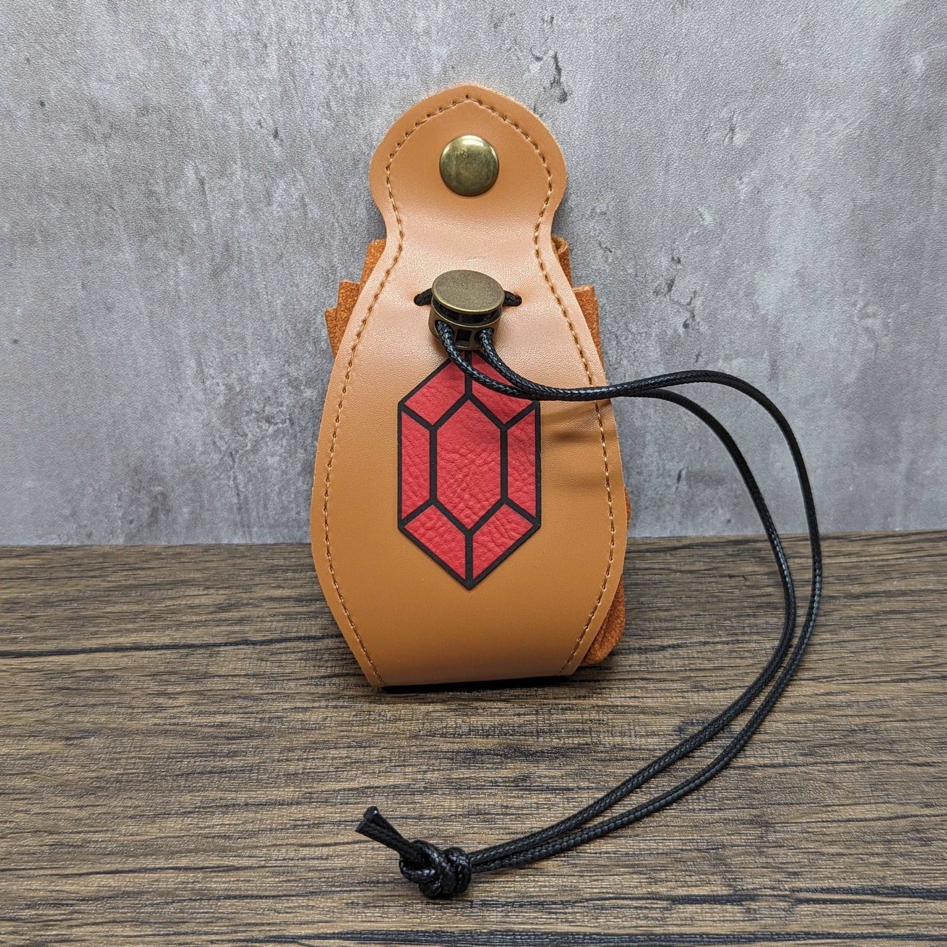 Back, Rupee Drawstring Zelda Dice Bag | Tabletop RPG Accessories