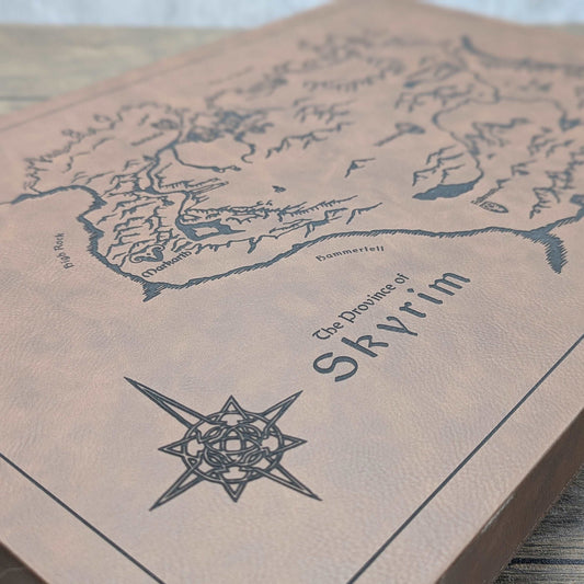 Skyrim - The Elder Scrolls | Fantasy Map Wall Art - Hexwood Forge