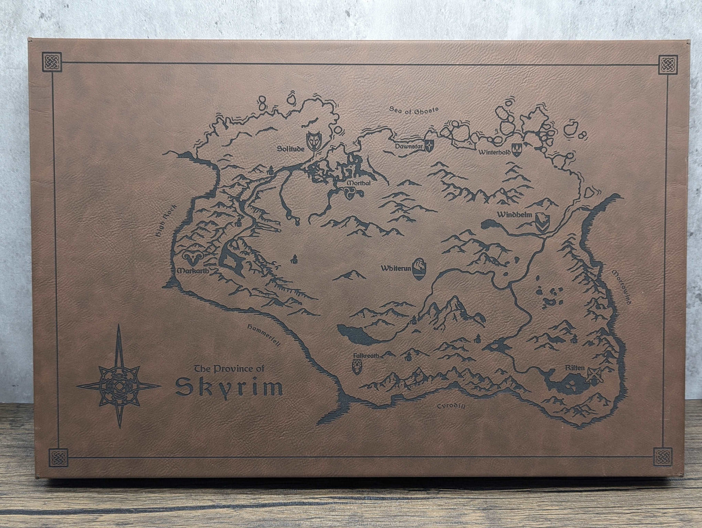 Skyrim - The Elder Scrolls | Fantasy Map Wall Art - Hexwood Forge