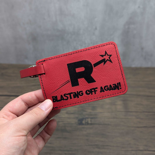 Front Team Rocket | Nerdy Luggage Tags - Hexwood Forge