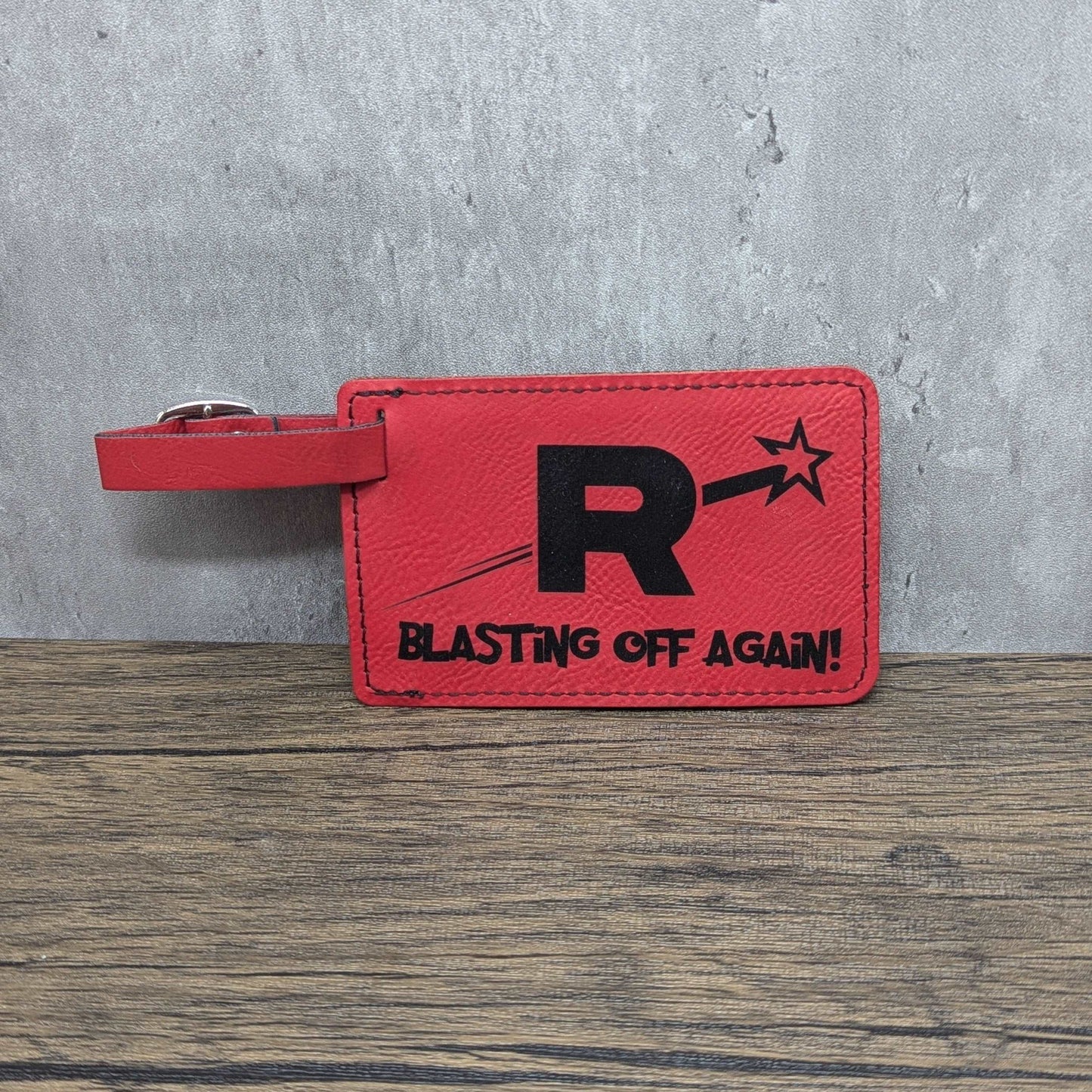 Front Team Rocket | Nerdy Luggage Tags - Hexwood Forge