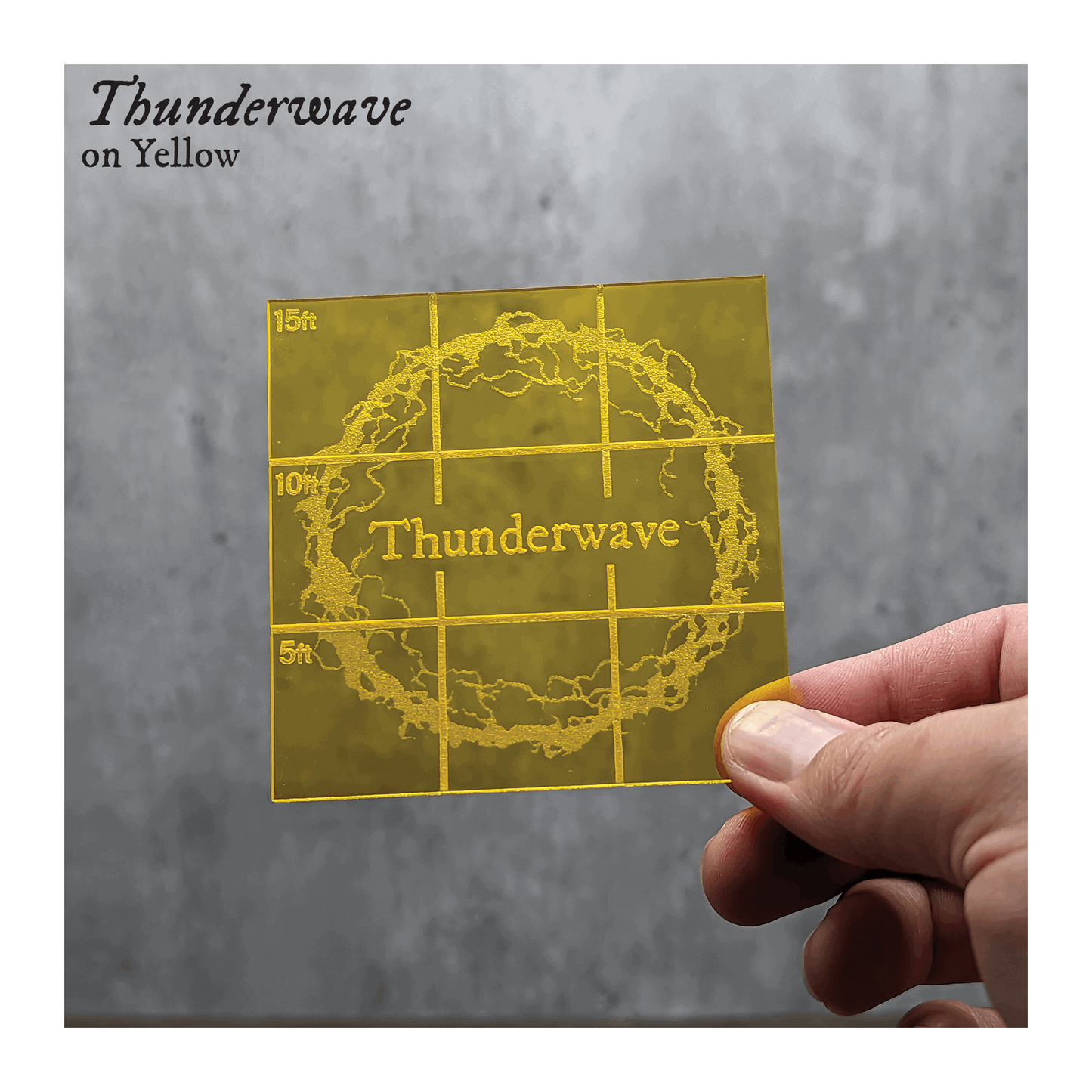 Thunderwave Area of Effect Spell Template | Compatible with Dungeons & Dragons 5e 