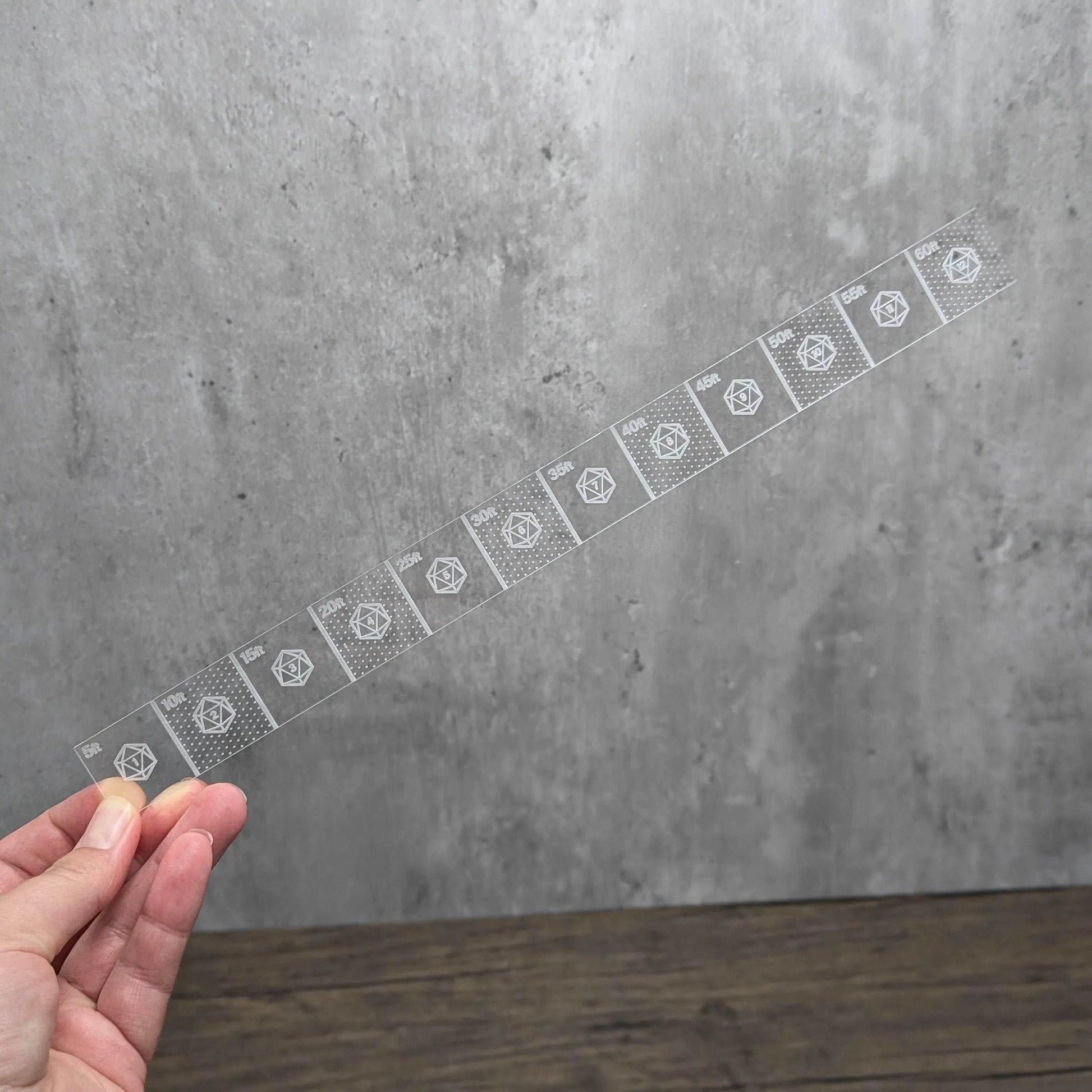 Area of Effect Universal Spell Template | Tabletop RPG Accessories - Hexwood Forge