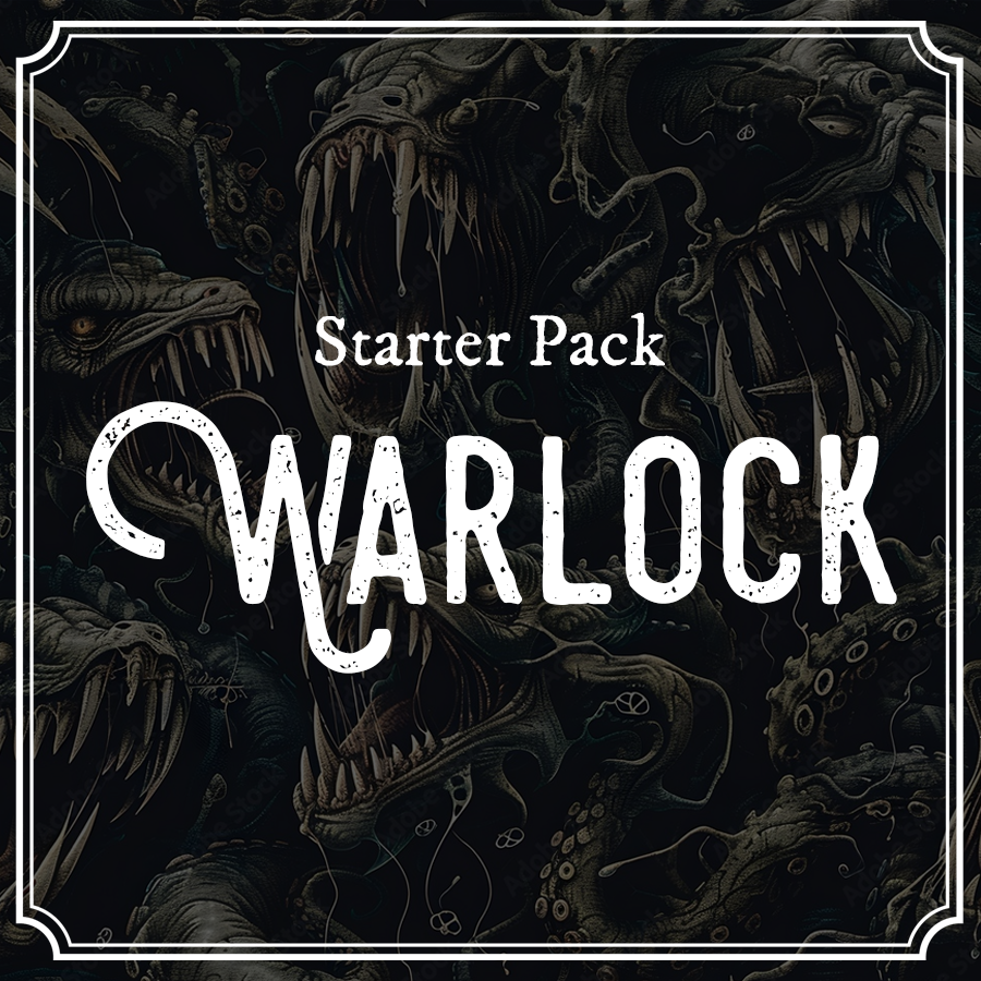 Warlock Spell Template Starter Pack - Hexwood Forge