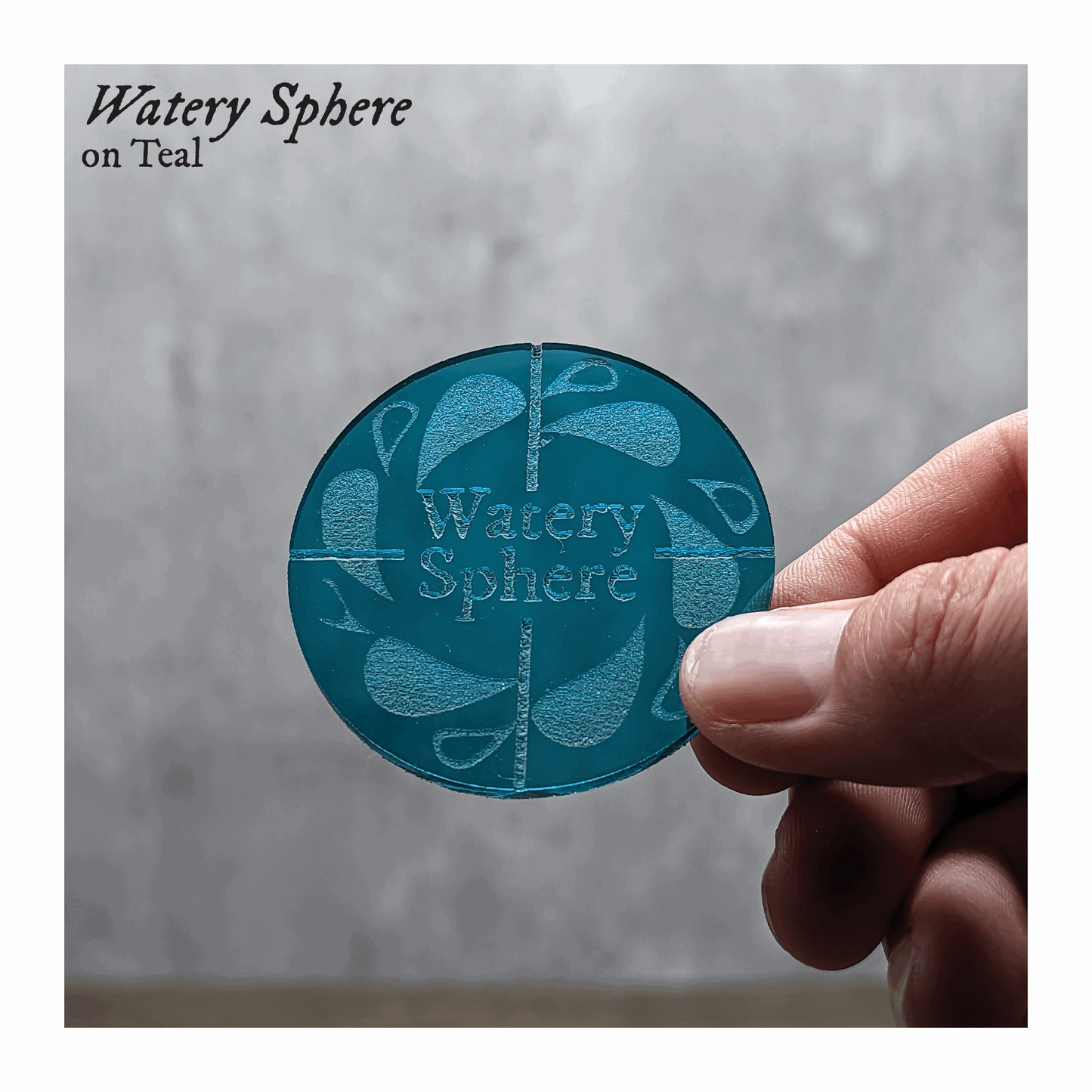 Watery Sphere Area of Effect Spell Template | Compatible with Dungeons & Dragons 5e 