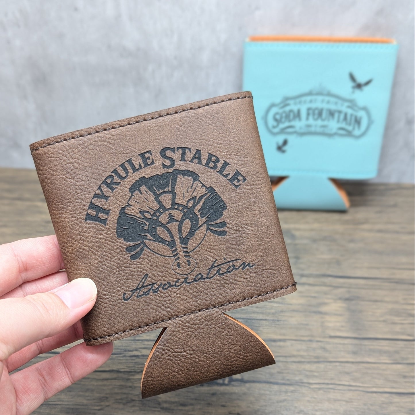 Hyrule Stable & Great Fairy Soda Fountain - Legend of Zelda | Nerdy Drink Cozies (set of 2)